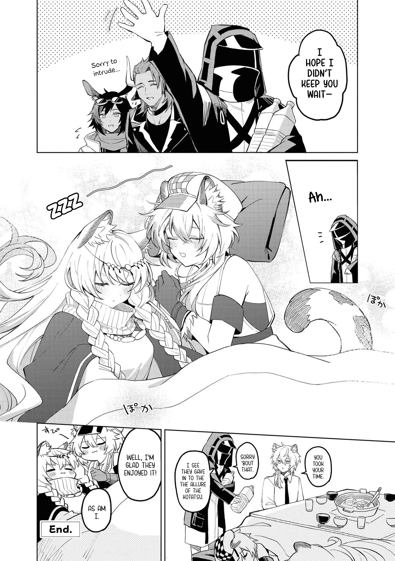Arknights Comic Anthology Chapter 3.9 page 10 - Vol.3 Chapter 9: Nabe Party Under the Kotatsu