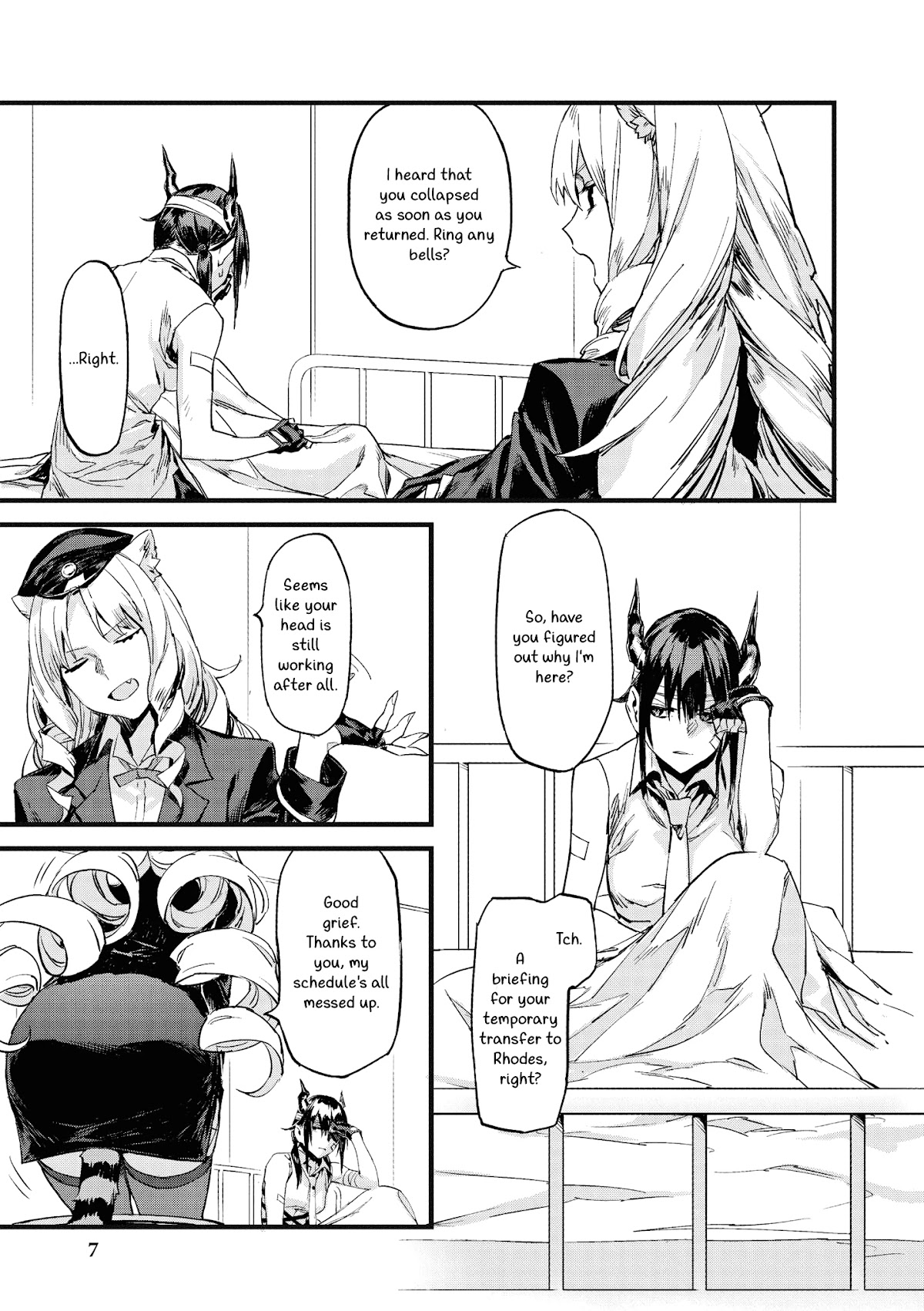 Arknights Comic Anthology Chapter 4.1 page 3 - Vol.4 Chapter 1: Hospital Visit