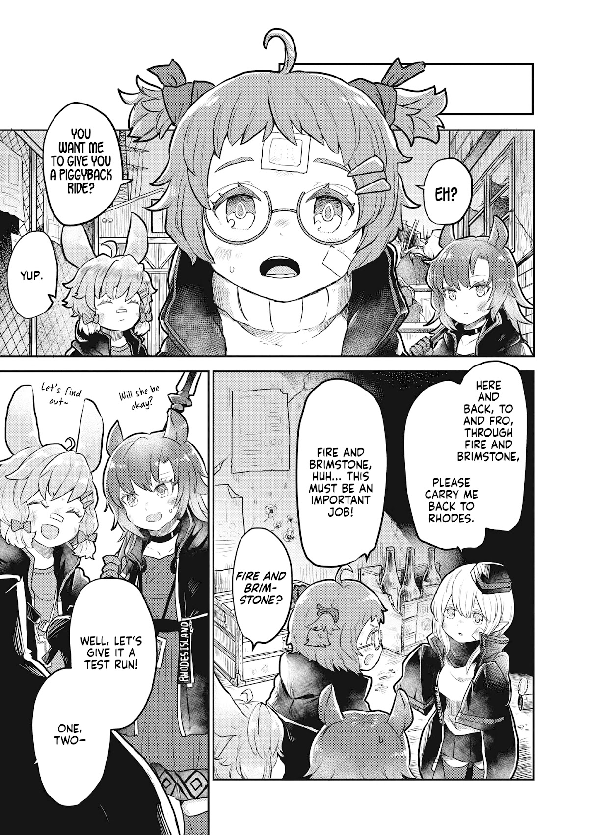 Arknights Comic Anthology Chapter 4.8 page 3 - Vol.4 Chapter 8: Piggyback, Please