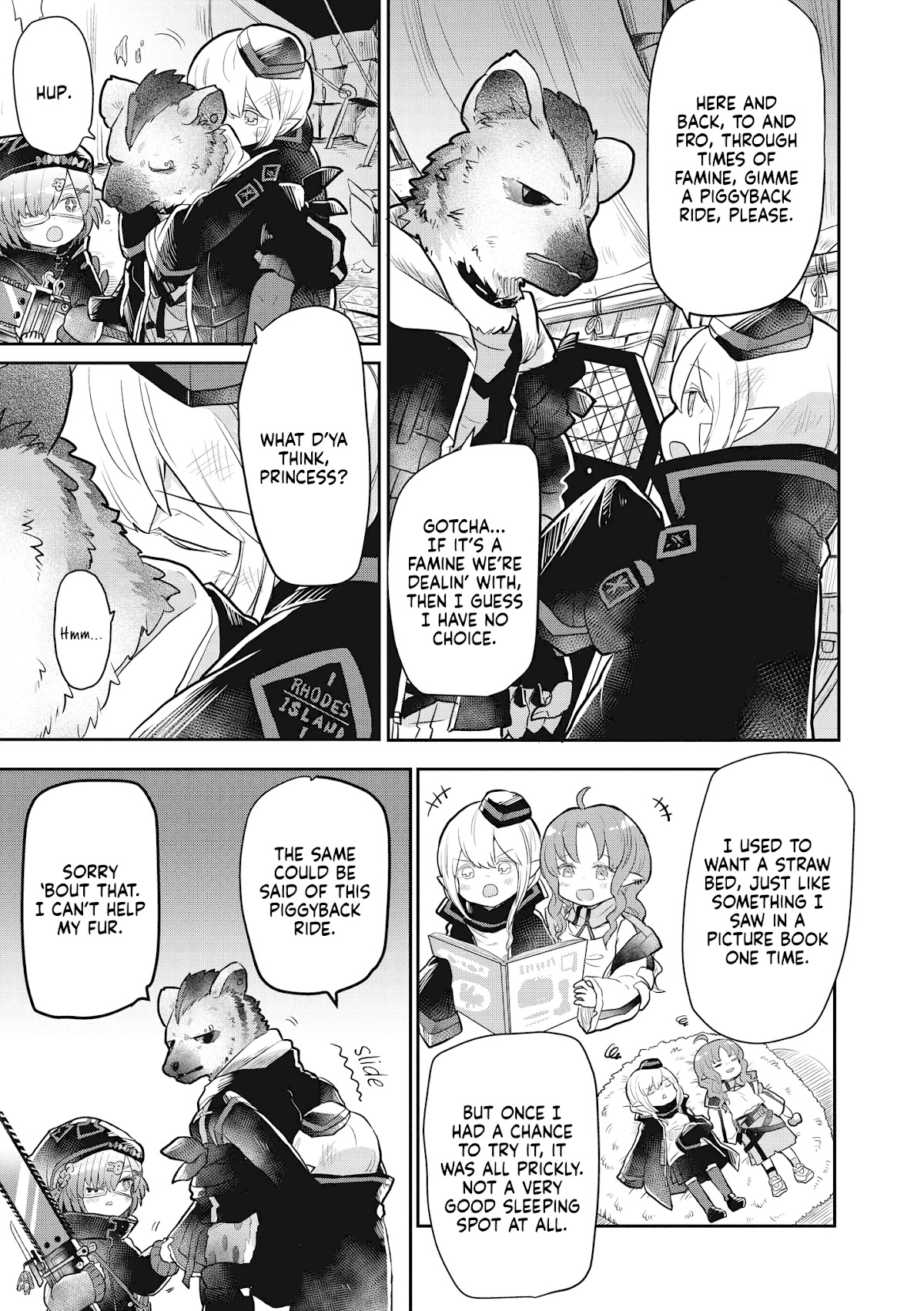 Arknights Comic Anthology Chapter 4.8 page 5 - Vol.4 Chapter 8: Piggyback, Please