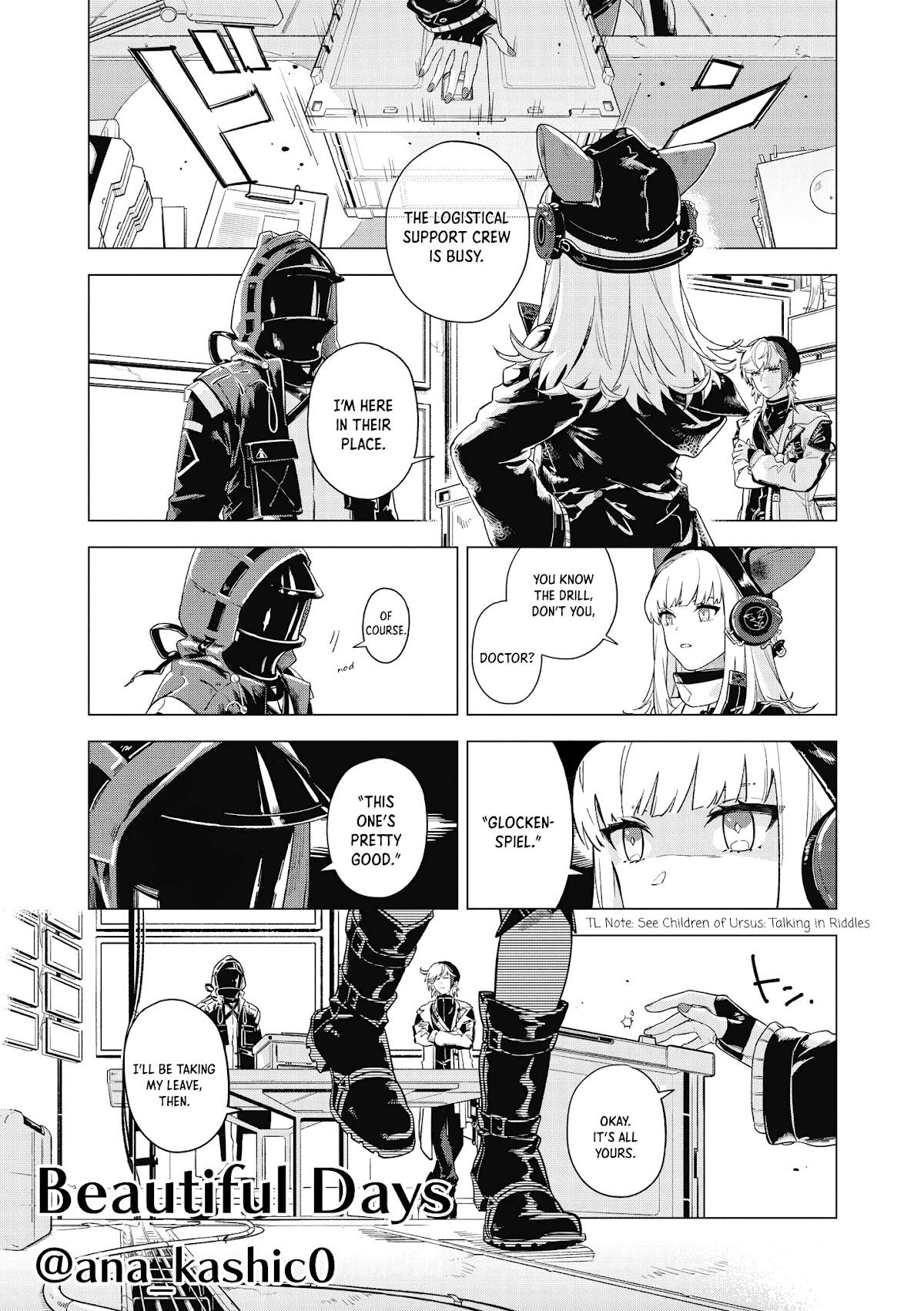 Arknights Comic Anthology Chapter 4.9 page 1 - Vol.4 Chapter 9: Beautiful Days