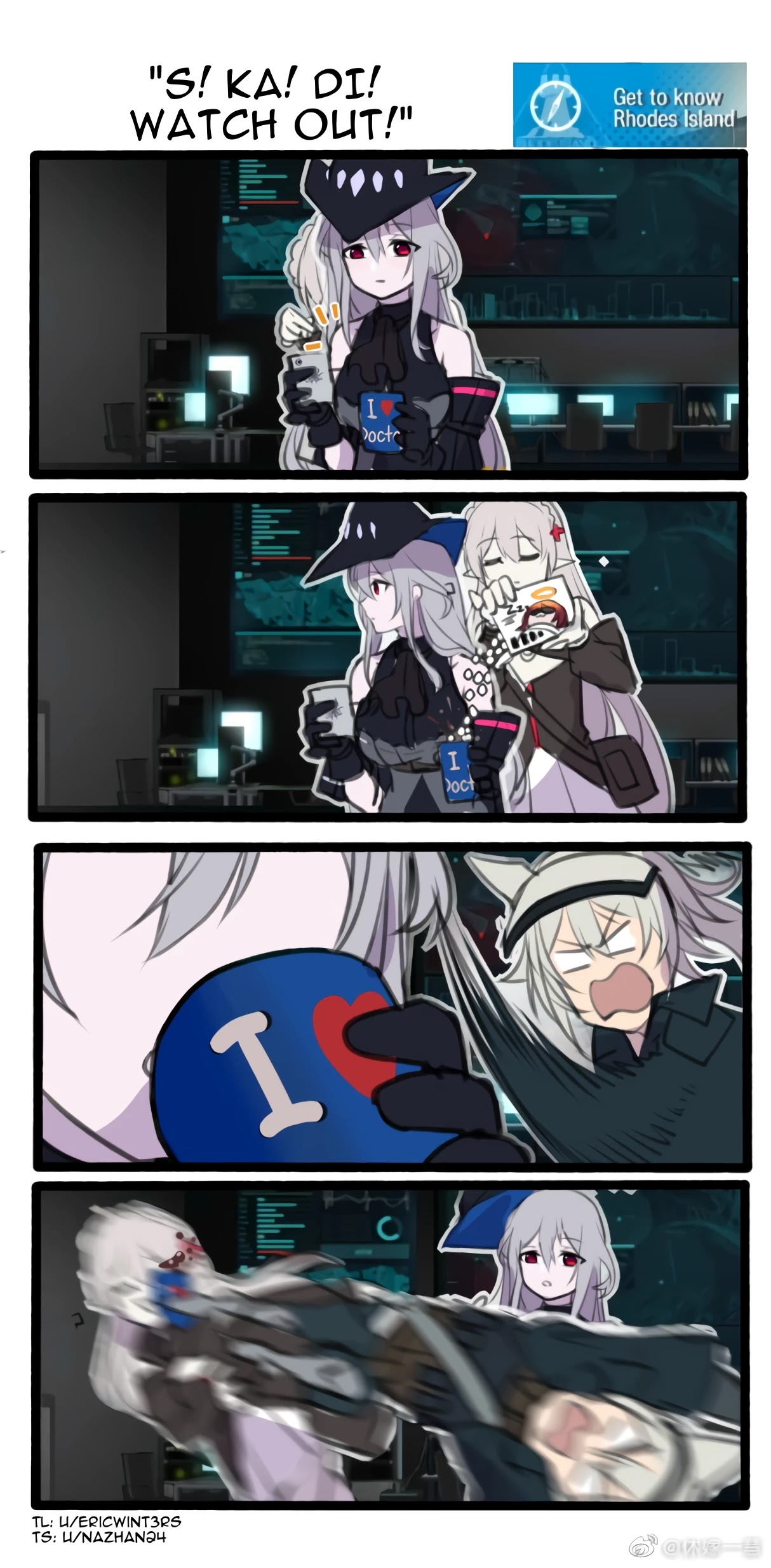 Arknights: Get to know Rhodes Island (Doujinshi) Chapter 20 page 1 - Chapter 20: S! Ka! Di! Watch Out!