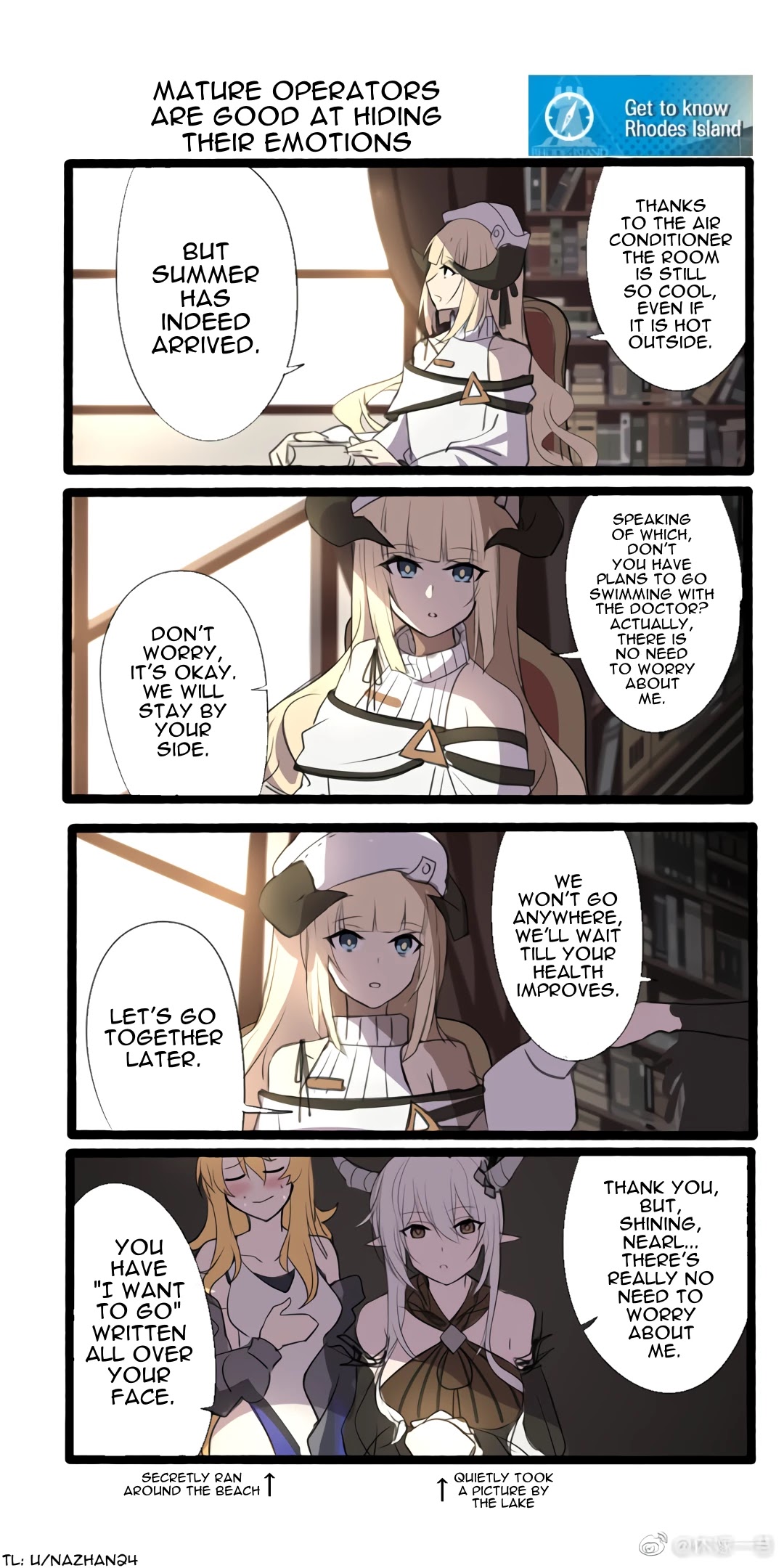 Arknights: Get to know Rhodes Island (Doujinshi) Chapter 24 page 1 - Chapter 24: Mature operators are good at hiding their emotions