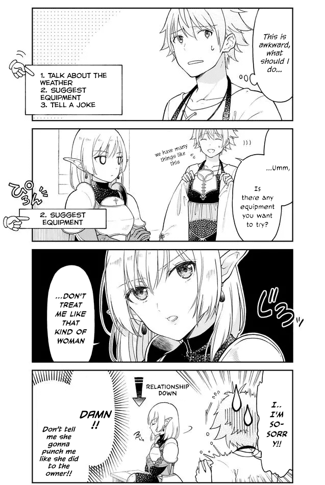 Armor Shop For Ladies & Gentlemen Chapter 14 page 4 - Chapter 14: Elf-san take a Store Visit 1