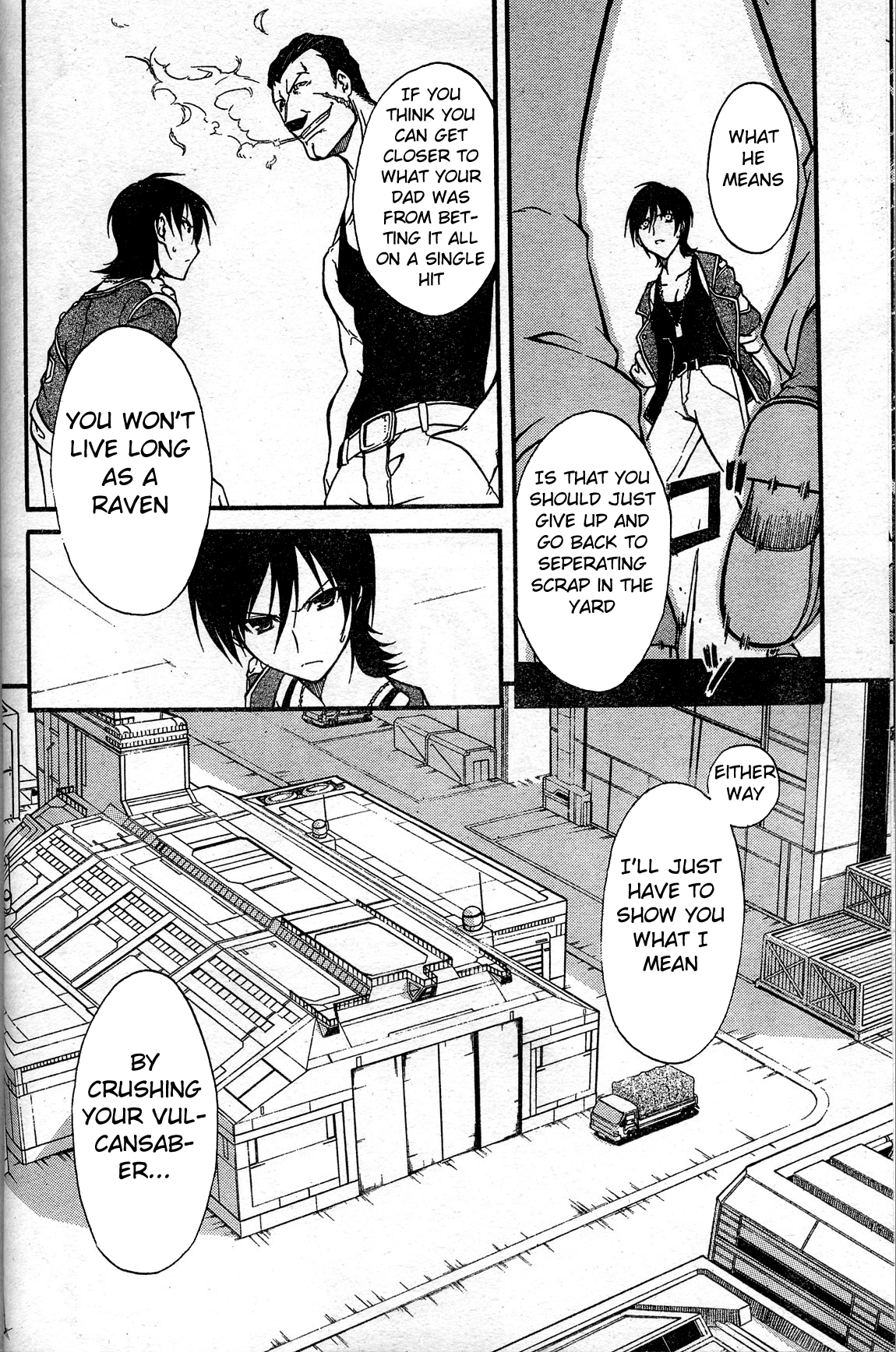 Armored Core - Tower City Blade Chapter 1.2 page 34 - Chapter 1 v2 : The Sword of Vulcan, named...