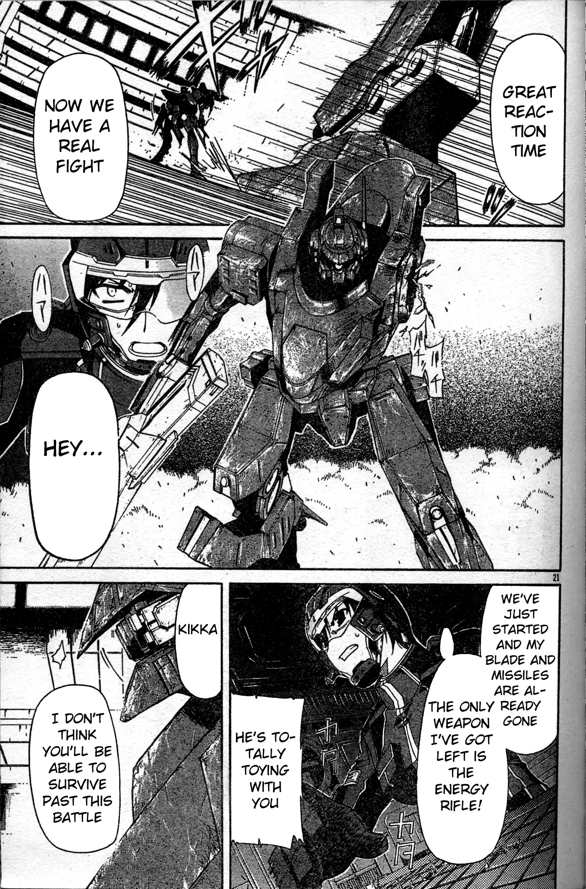 Armored Core - Tower City Blade Chapter 3.2 page 21 - Chapter 3 v2 : A Fierce Blaze