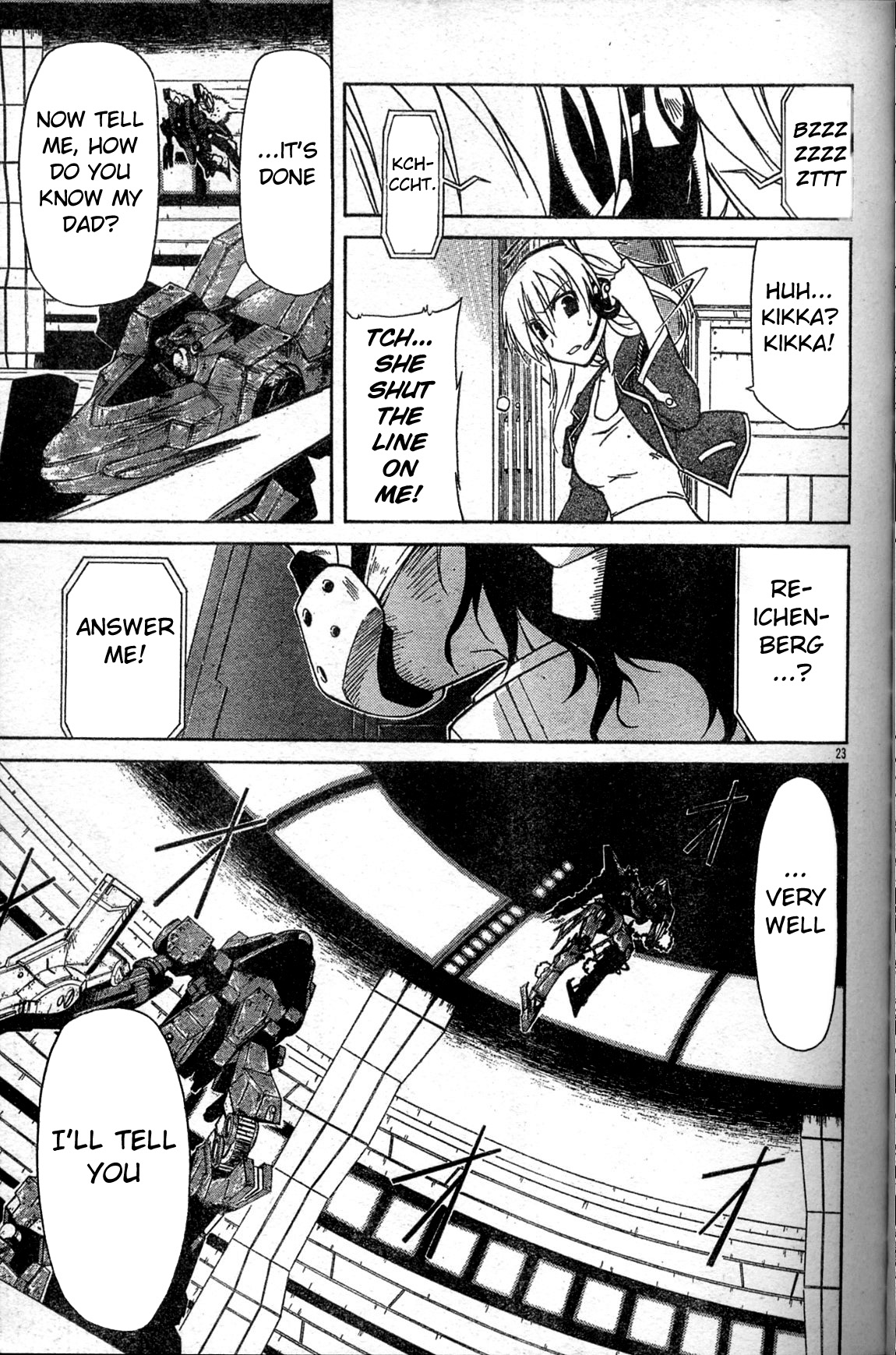 Armored Core - Tower City Blade Chapter 3.2 page 23 - Chapter 3 v2 : A Fierce Blaze