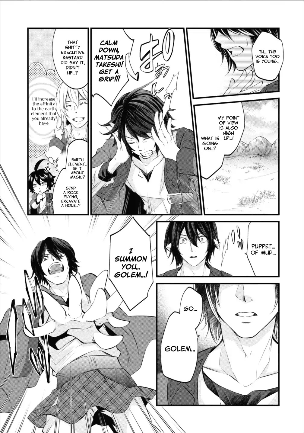 Around 40 "Shachiku" is Golem Master Chapter 1 page 10 - Chapter 1: And the Company Slave is Reincarnated