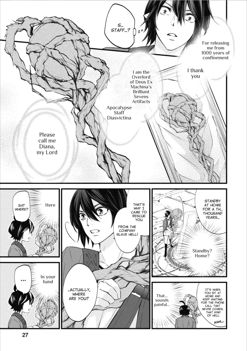 Around 40 "Shachiku" is Golem Master Chapter 1 page 26 - Chapter 1: And the Company Slave is Reincarnated