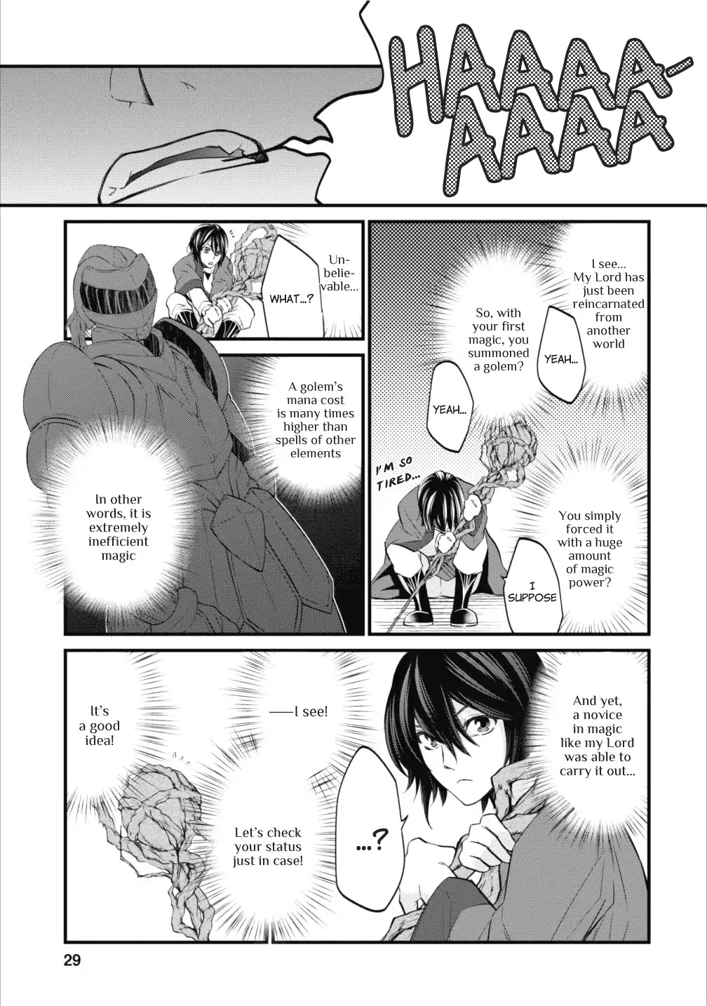 Around 40 "Shachiku" is Golem Master Chapter 1 page 28 - Chapter 1: And the Company Slave is Reincarnated