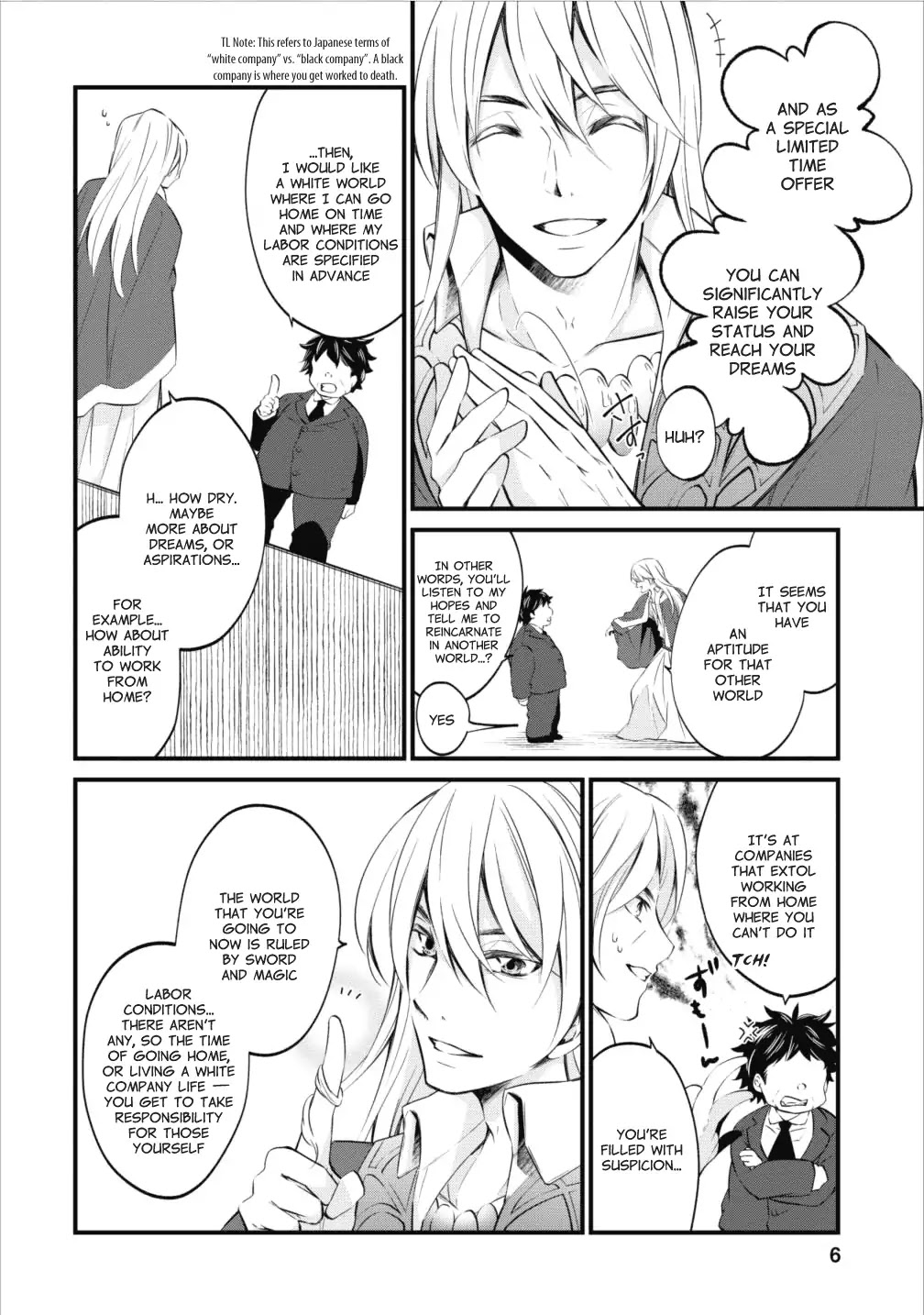 Around 40 "Shachiku" is Golem Master Chapter 1 page 5 - Chapter 1: And the Company Slave is Reincarnated