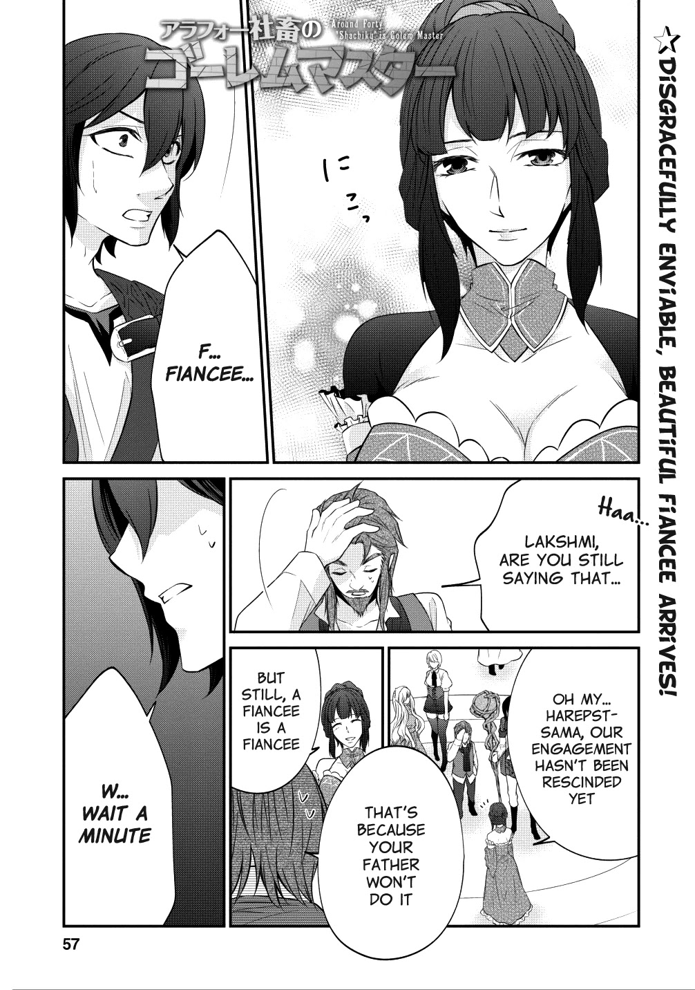 Around 40 "Shachiku" is Golem Master Chapter 15 page 1 - Chapter 15: Ride the Big Wave!