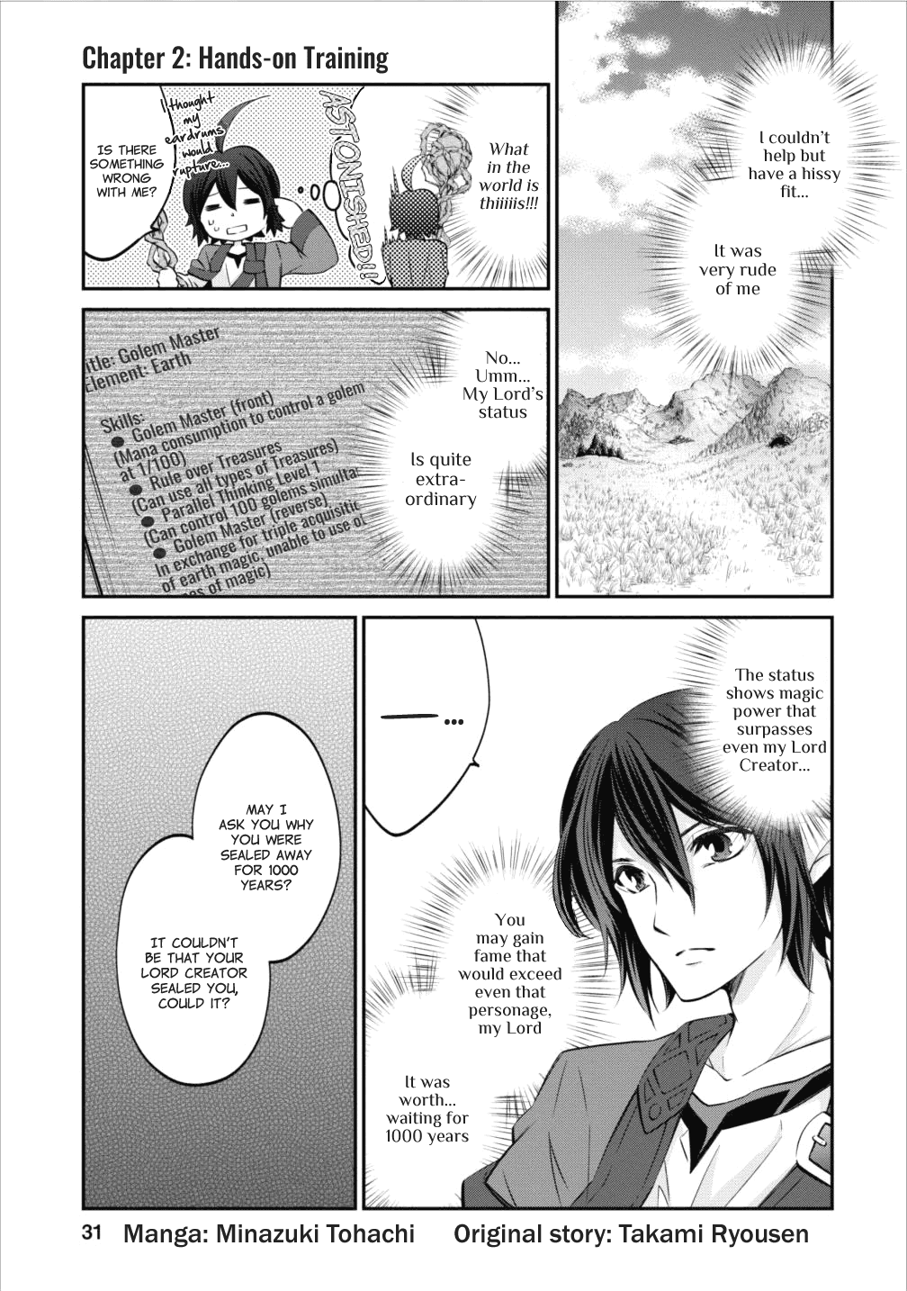 Around 40 "Shachiku" is Golem Master Chapter 2 page 1 - Chapter 2: Hands-on Training