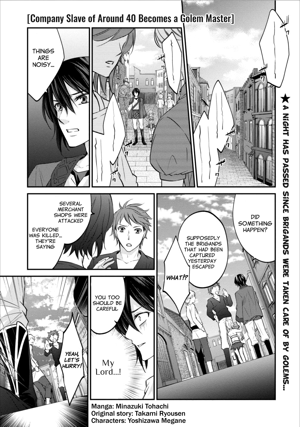 Around 40 "Shachiku" is Golem Master Chapter 4 page 1 - Chapter 4: That's Why You're a Boss!