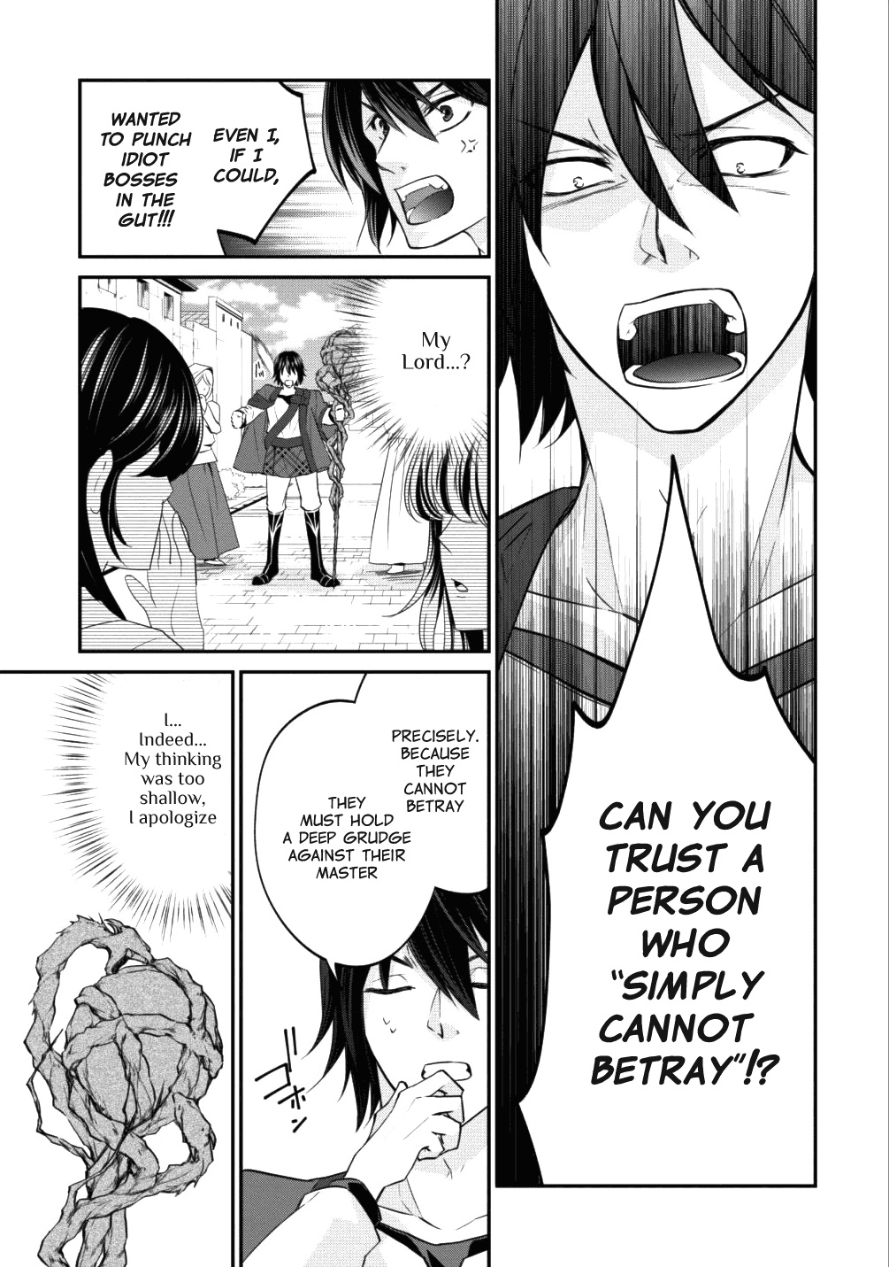 Around 40 "Shachiku" is Golem Master Chapter 8 page 3 - Chapter 8: Walled City of Macumba