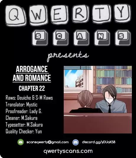 Arrogance and Romance Chapter 22 page 1 - Chapter 22