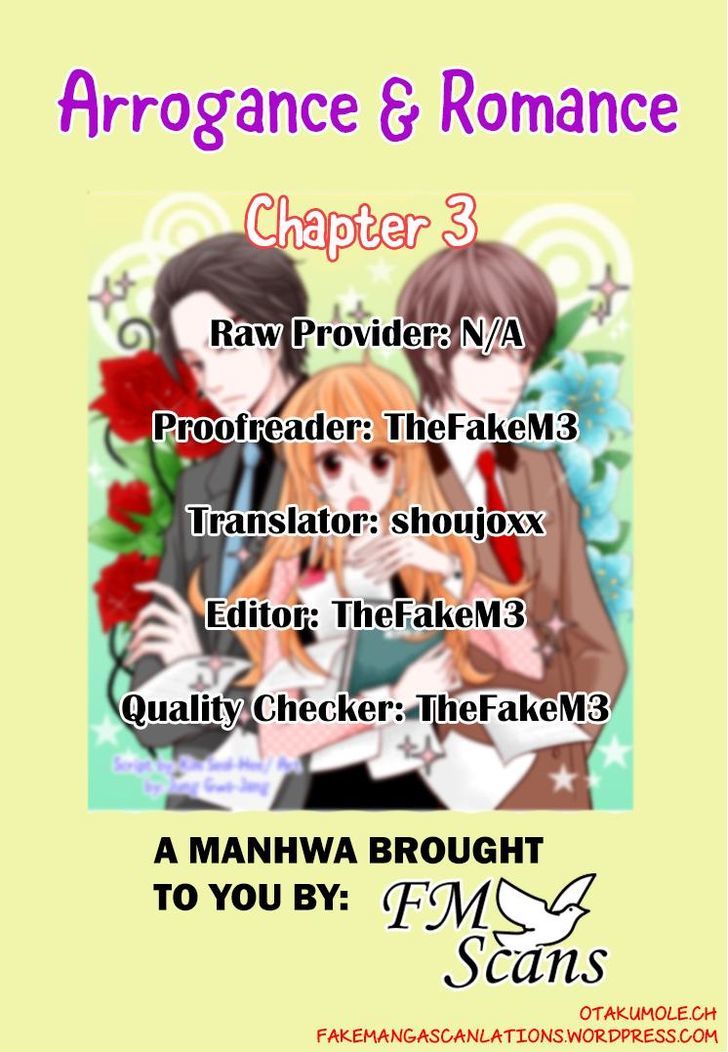 Arrogance and Romance Chapter 3 page 1 - Chapter 3