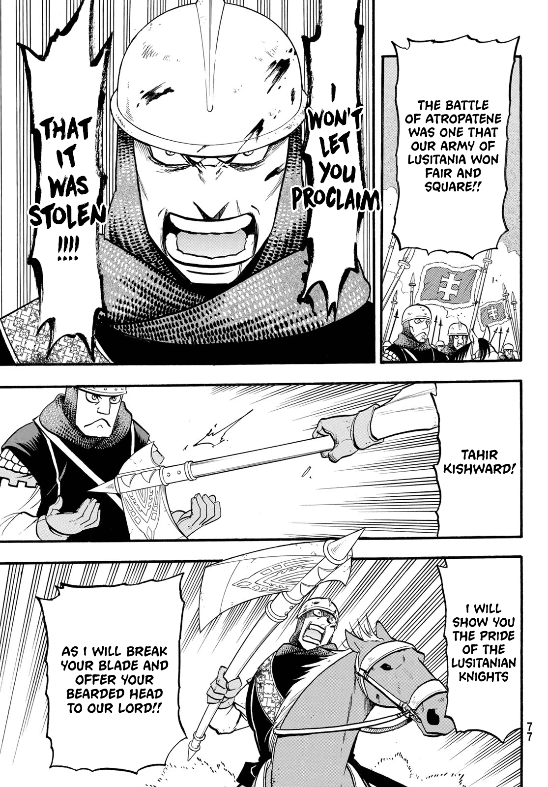 Arslan Senki (ARAKAWA Hiromu) Chapter 108 page 4 - Chapter 108: The Lusitanian Knight's Pride