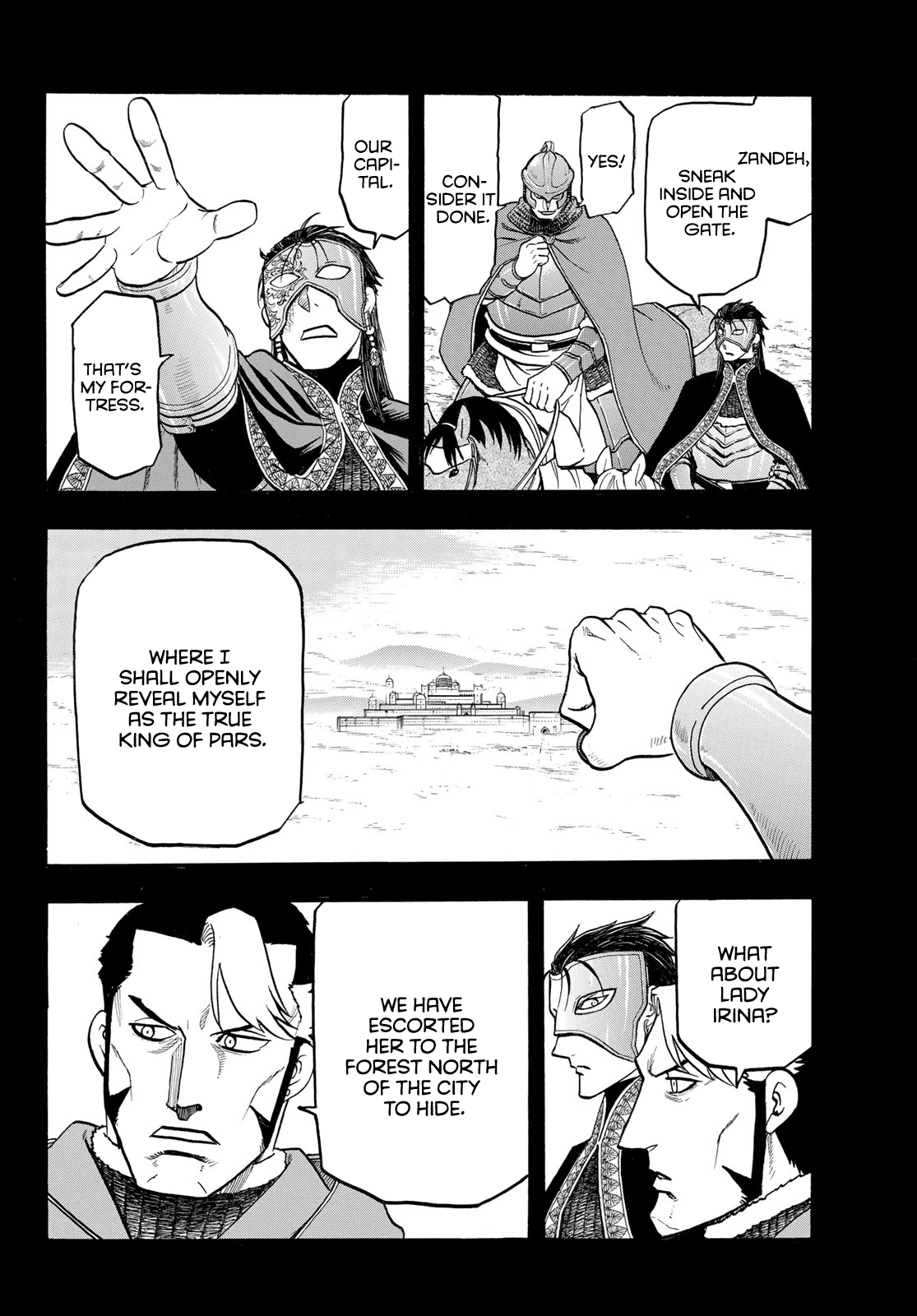 Arslan Senki (ARAKAWA Hiromu) Chapter 113 page 4 - Chapter 113: Drunk with Bloodshed