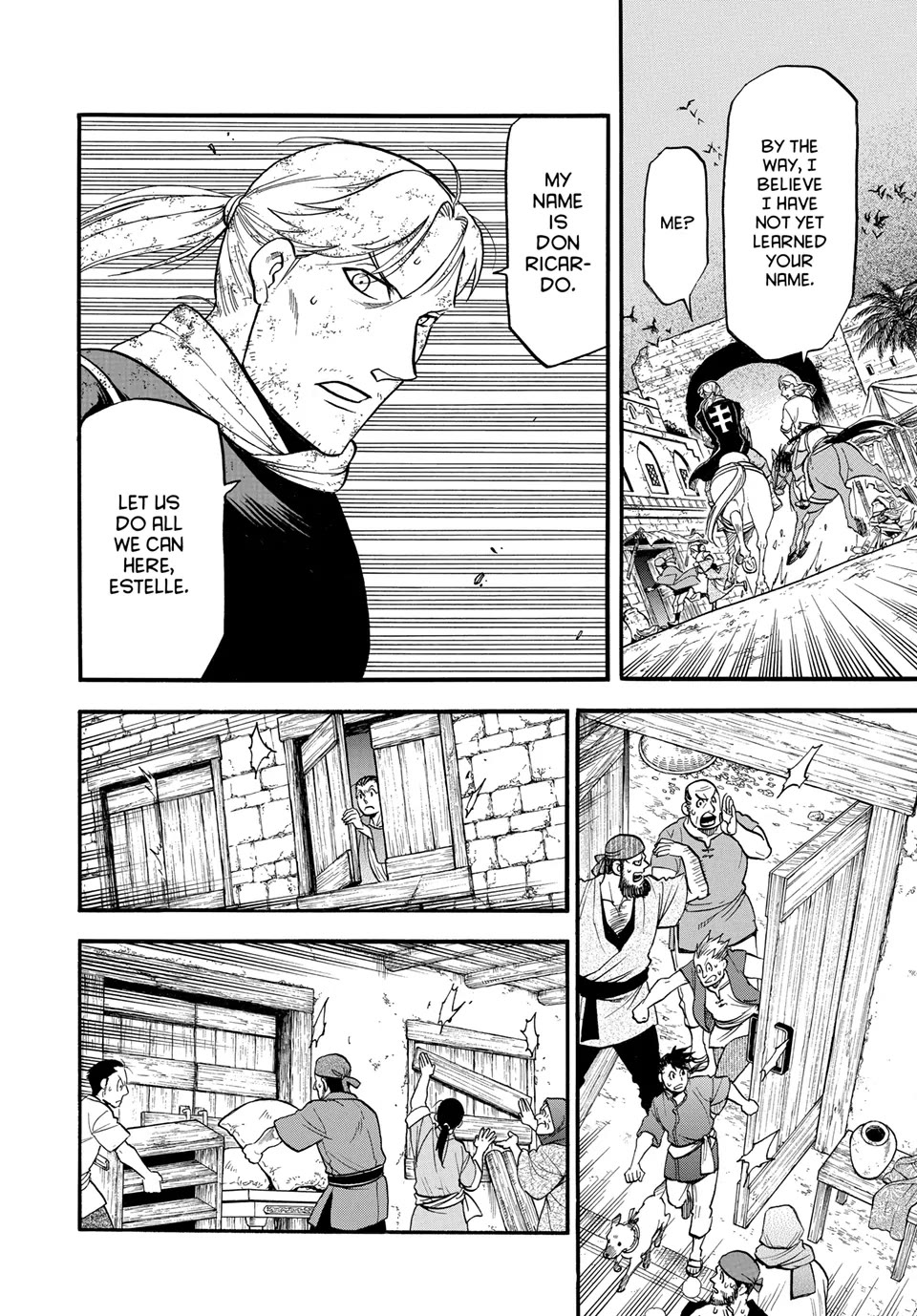 Arslan Senki (ARAKAWA Hiromu) Chapter 136 page 4 - Chapter 136: The Steadfast Knight