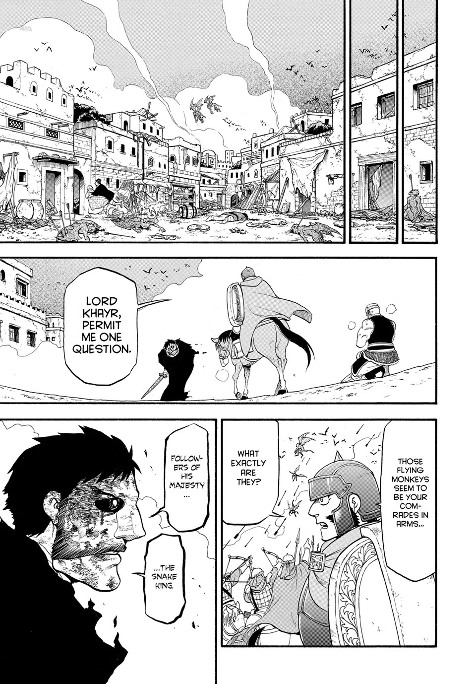 Arslan Senki (ARAKAWA Hiromu) Chapter 136 page 5 - Chapter 136: The Steadfast Knight