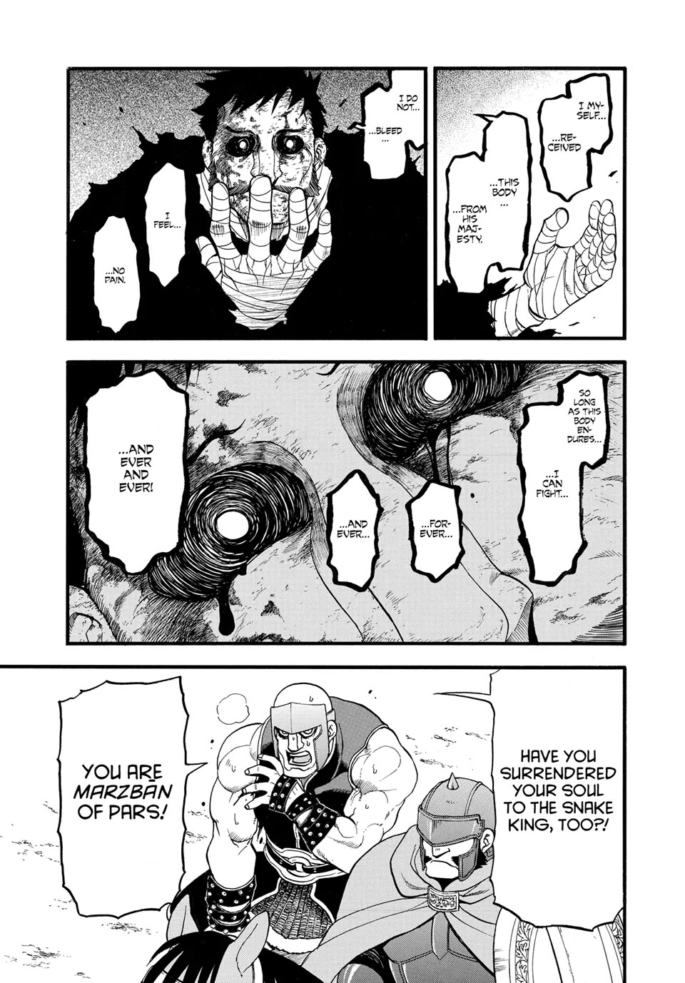 Arslan Senki (ARAKAWA Hiromu) Chapter 136 page 7 - Chapter 136: The Steadfast Knight