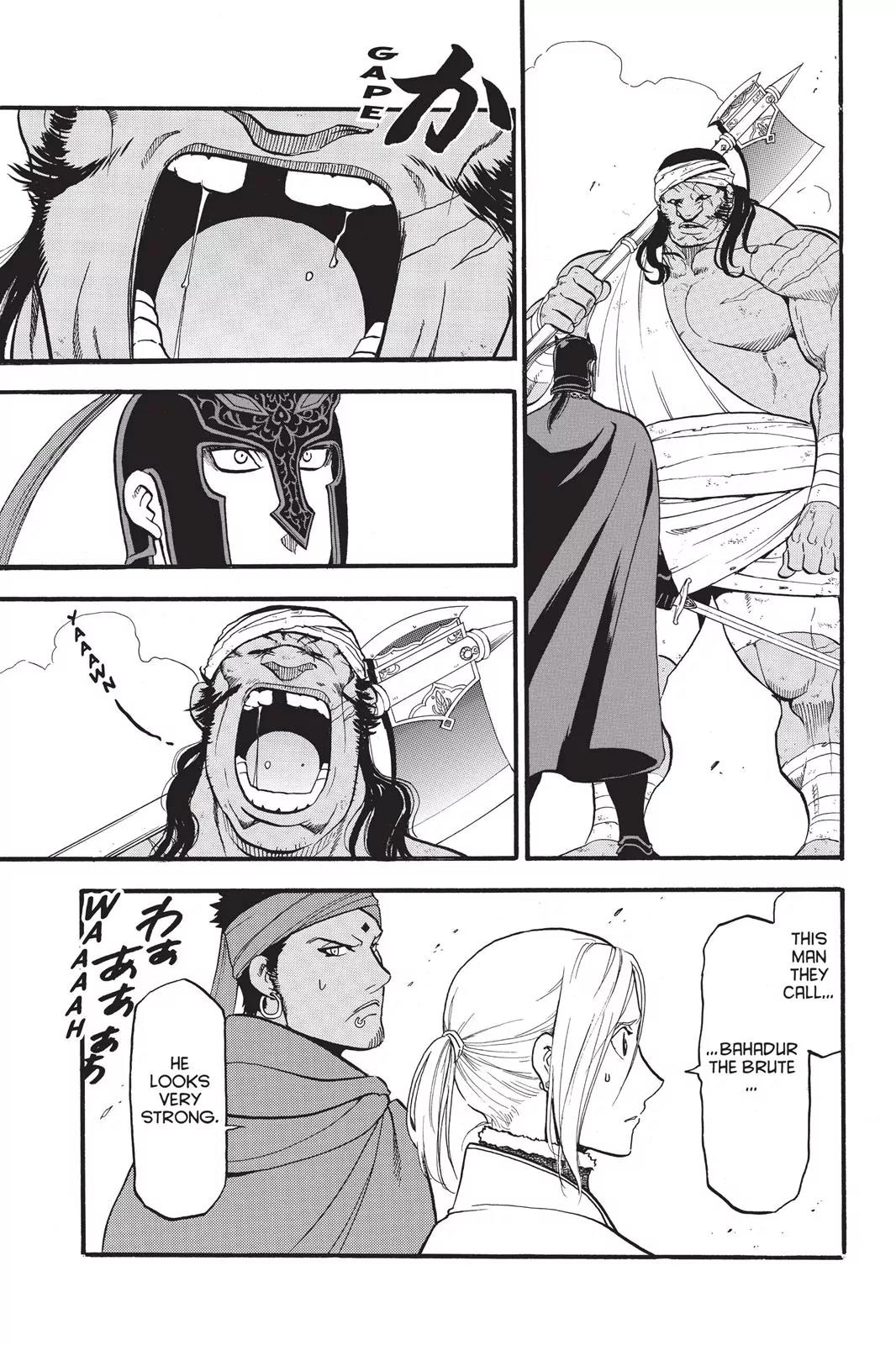 Arslan Senki (ARAKAWA Hiromu) Chapter 50 page 4 - Chapter 50: The Beast in the Arena
