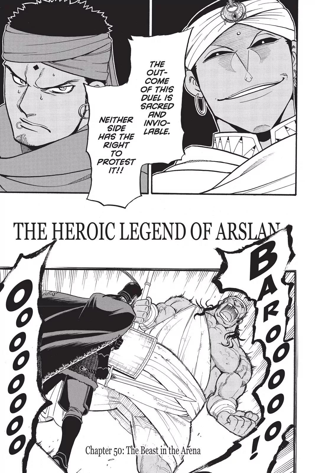 Arslan Senki (ARAKAWA Hiromu) Chapter 50 page 8 - Chapter 50: The Beast in the Arena