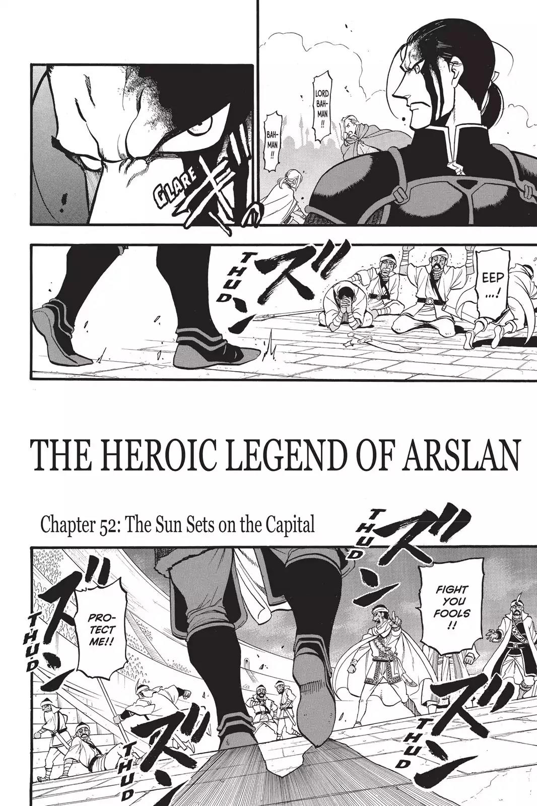 Arslan Senki (ARAKAWA Hiromu) Chapter 52 page 3 - Chapter 52: The Sun Sets on the Capital
