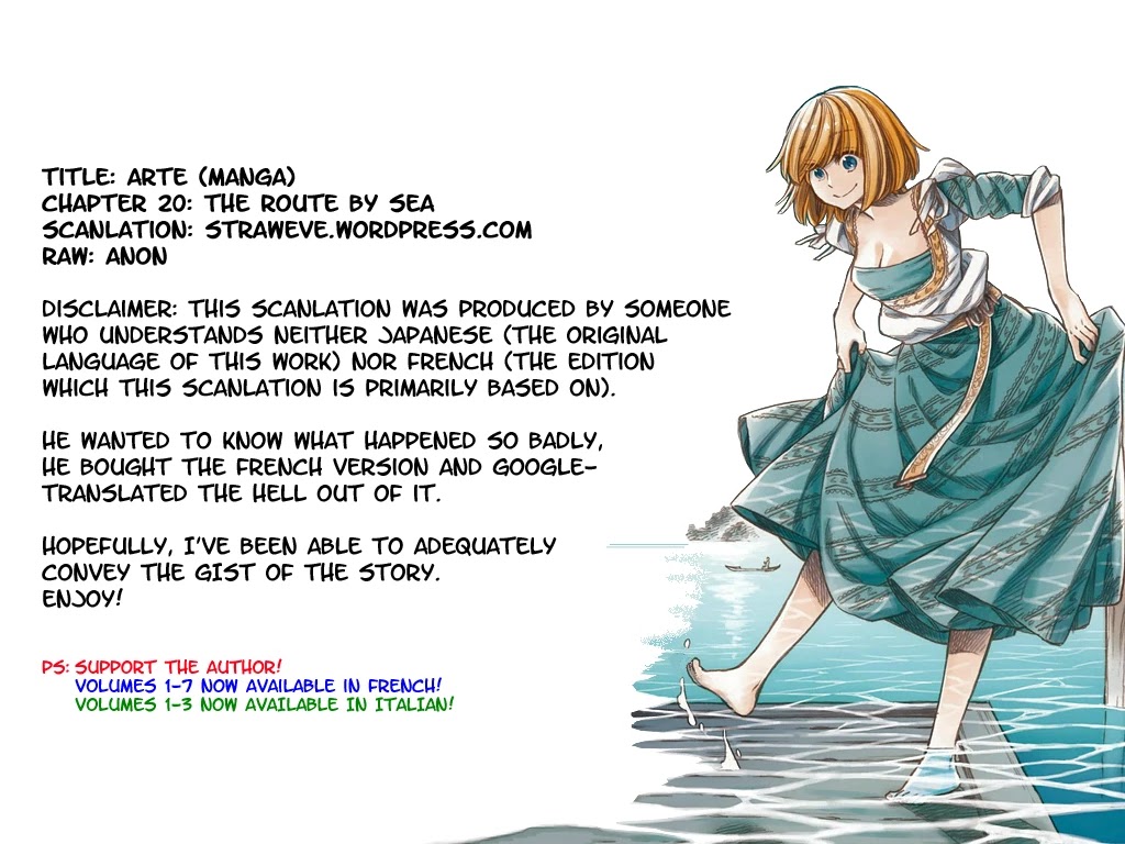 Arte Chapter 20 page 1 - Chapter 20: The Route By Sea