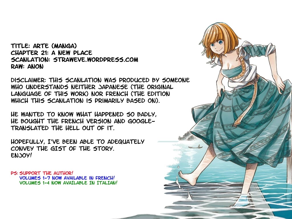 Arte Chapter 21 page 1 - Chapter 21: A New Place