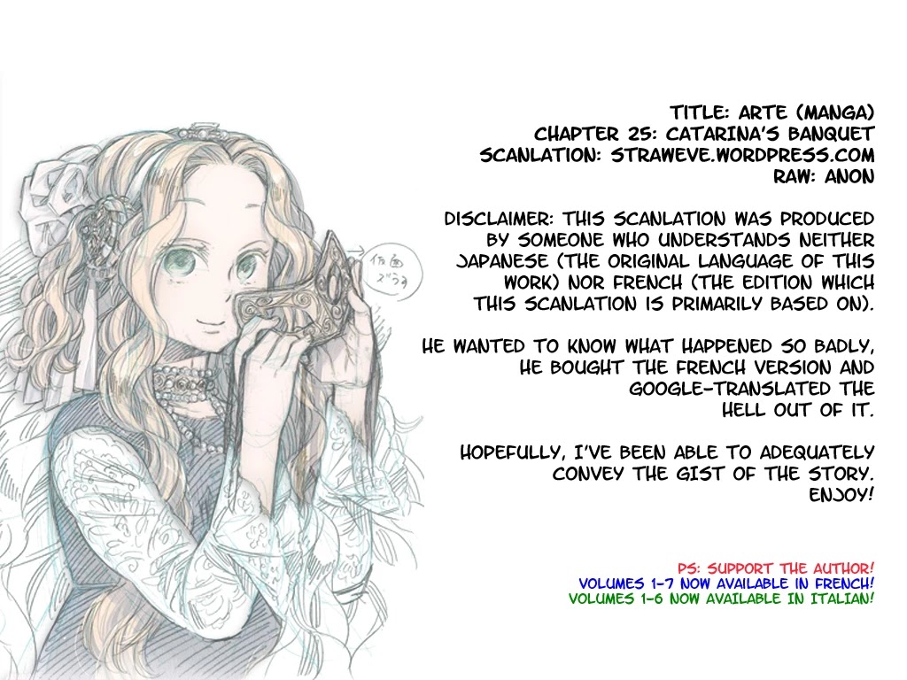 Arte Chapter 25 page 1 - Chapter 25: Catarina's Banquet