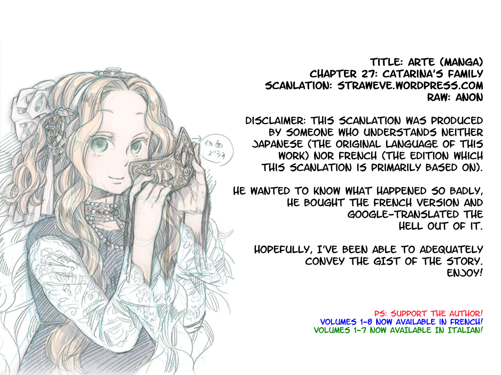 Arte Chapter 27 page 1 - Chapter 27: Catarina's Family
