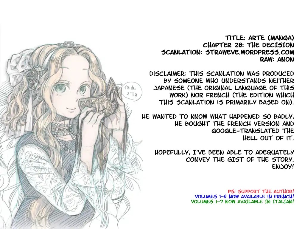 Arte Chapter 28 page 1 - Chapter 28: The Decision