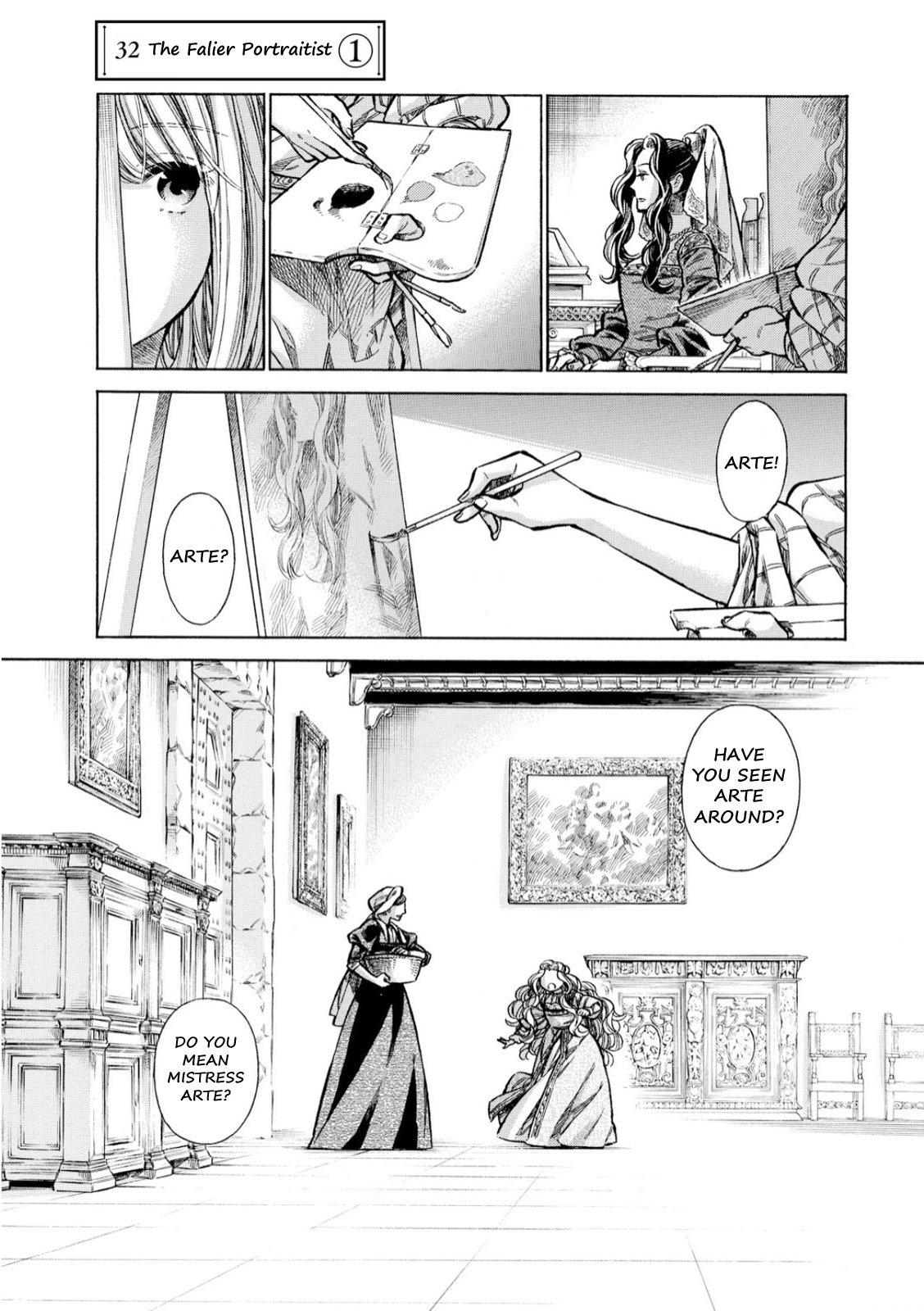 Arte Chapter 32 page 2 - Chapter 32: The Falier Portraitist, Part 1