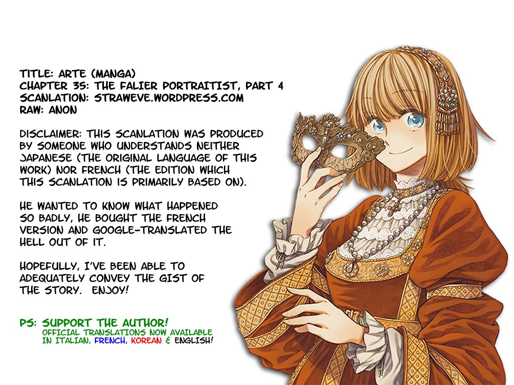 Arte Chapter 35 page 1 - Chapter 35: The Falier Portraitist, Part 4