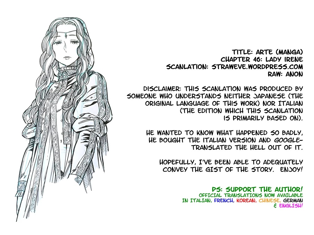 Arte Chapter 46 page 1 - Chapter 46: Lady Irene