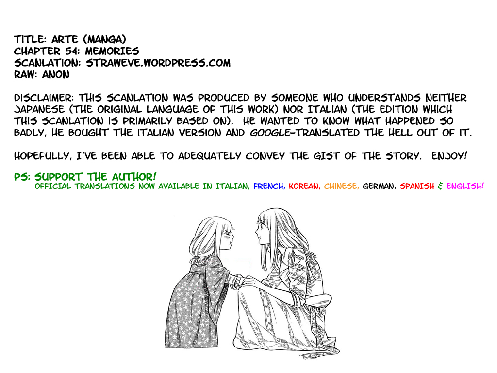 Arte Chapter 54 page 1 - Chapter 54: Memories