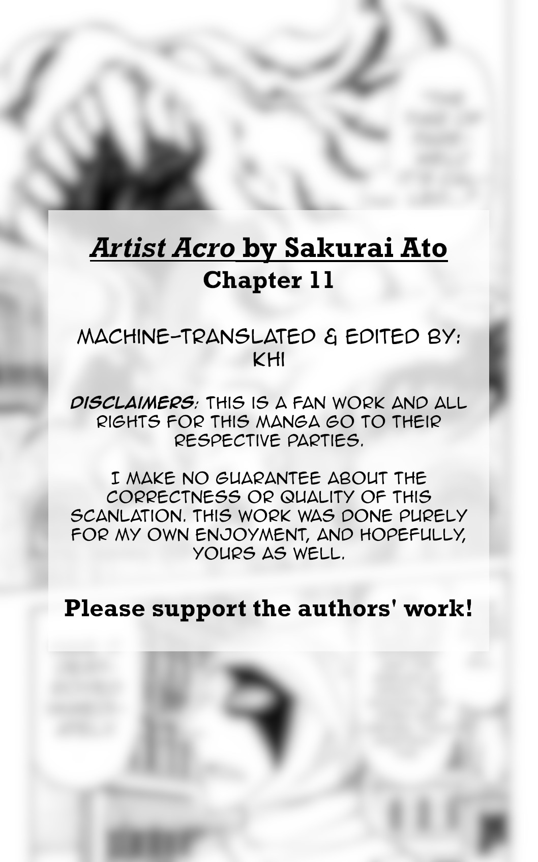 Artist Acro Chapter 11 page 2 - Chapter 11