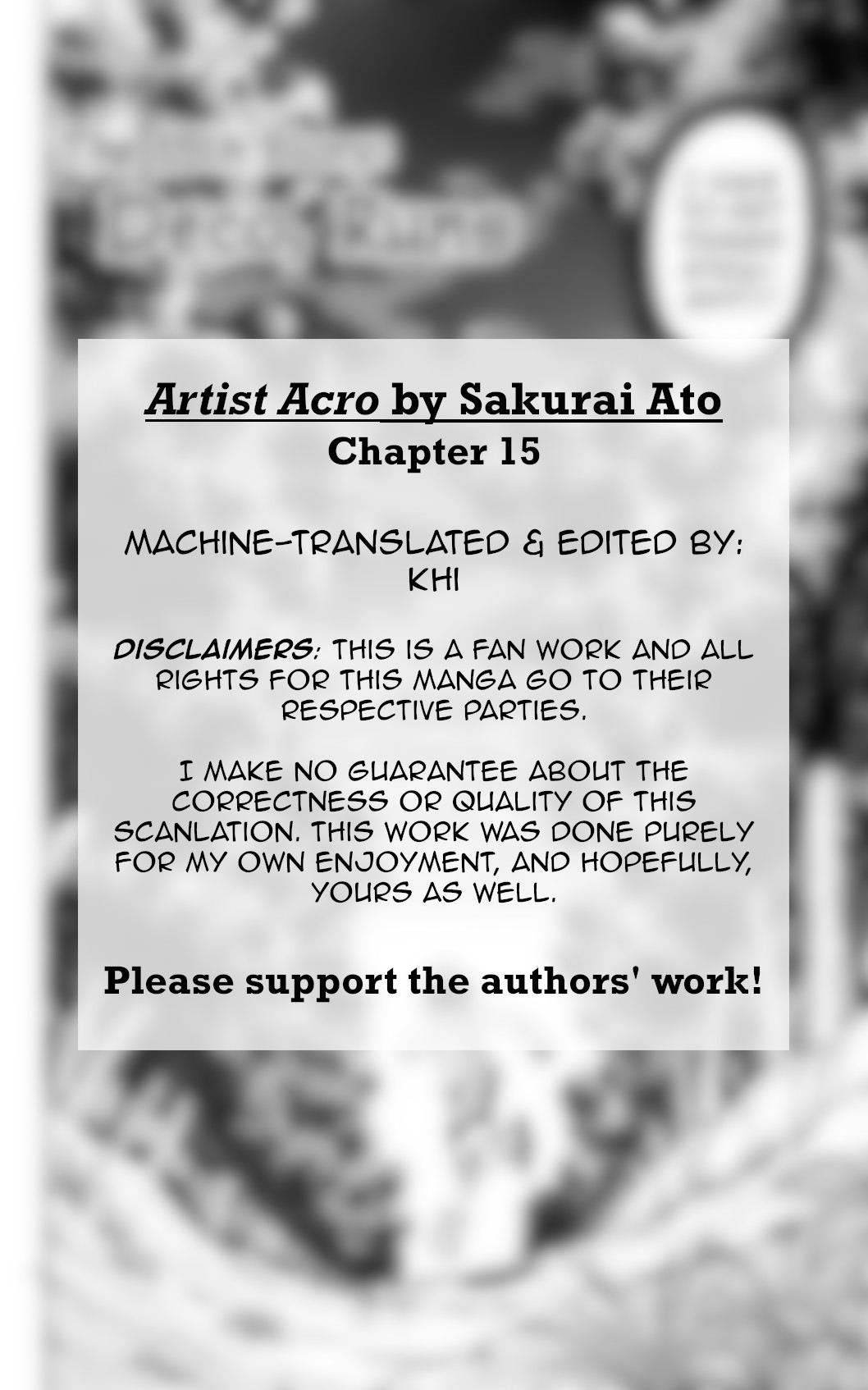 Artist Acro Chapter 15 page 3 - Chapter 15