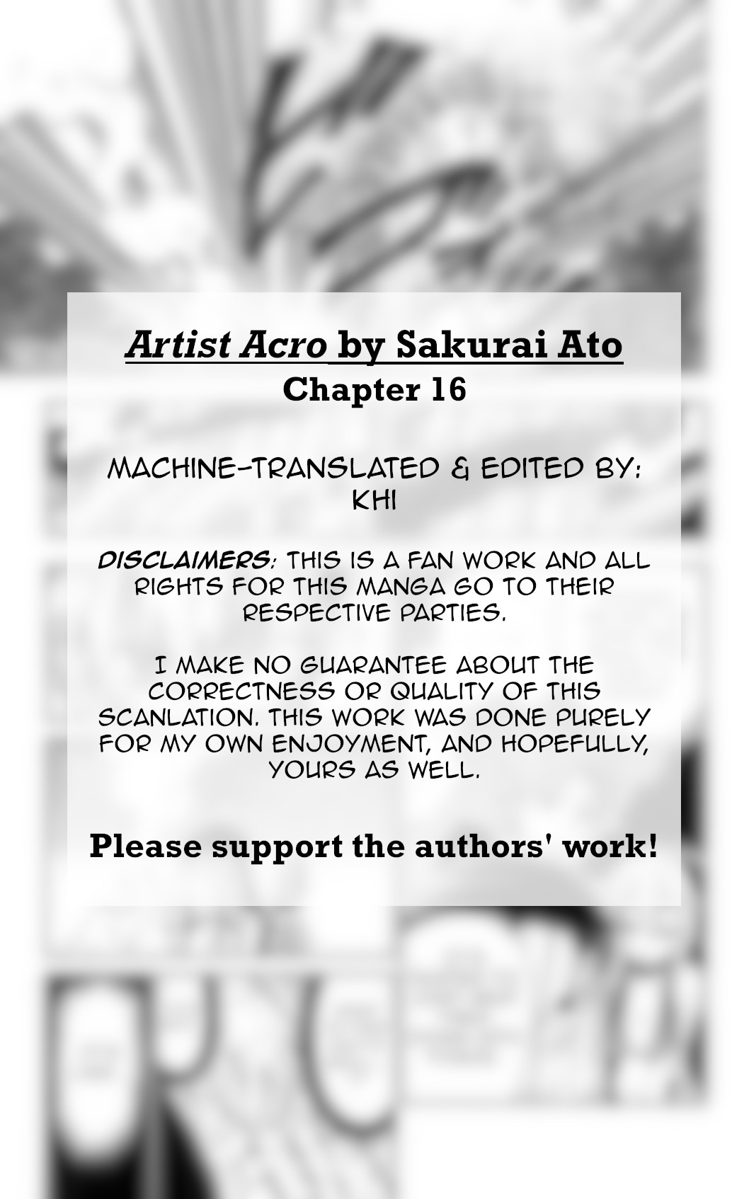 Artist Acro Chapter 16 page 3 - Chapter 16