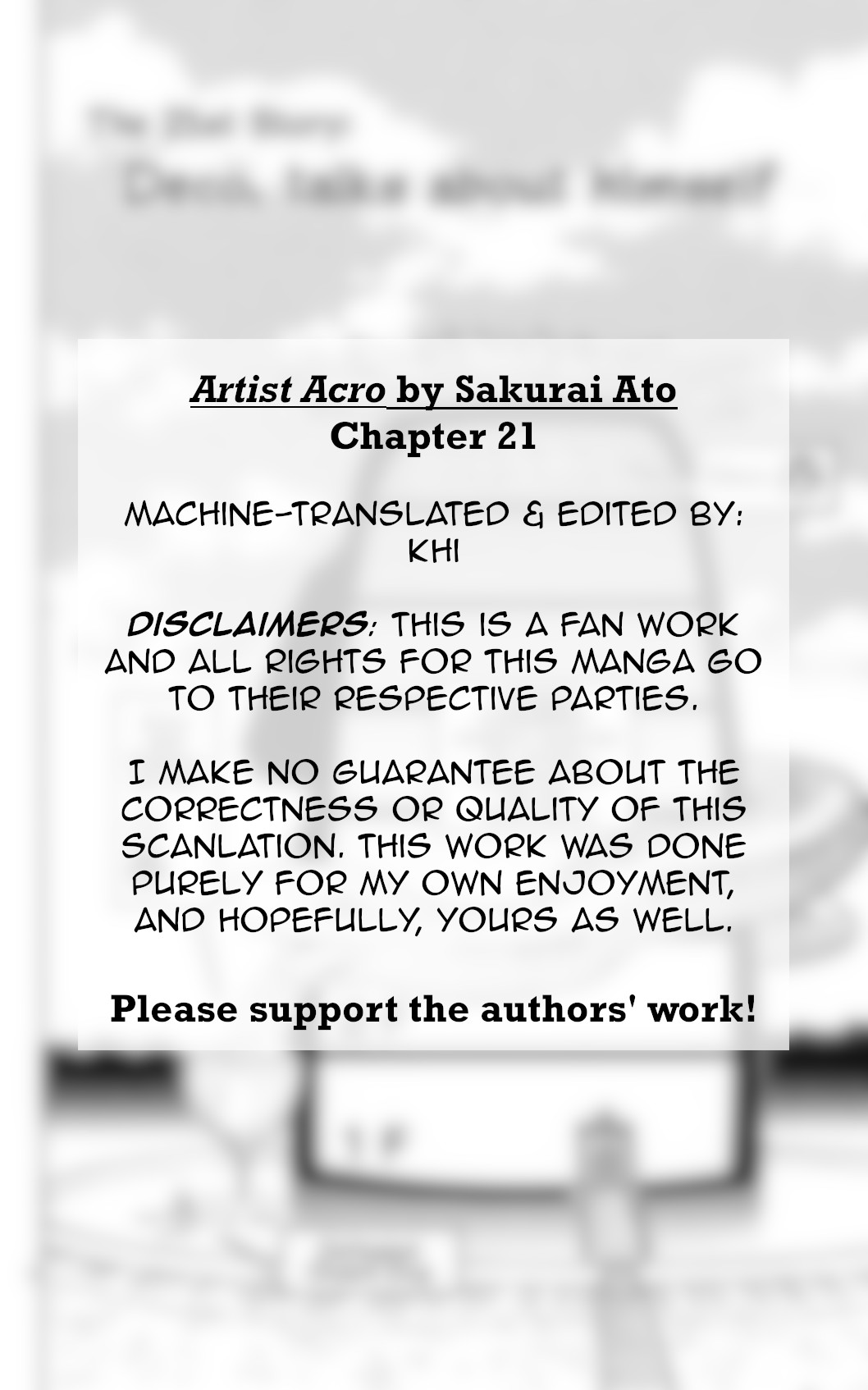 Artist Acro Chapter 21 page 3 - Chapter 21