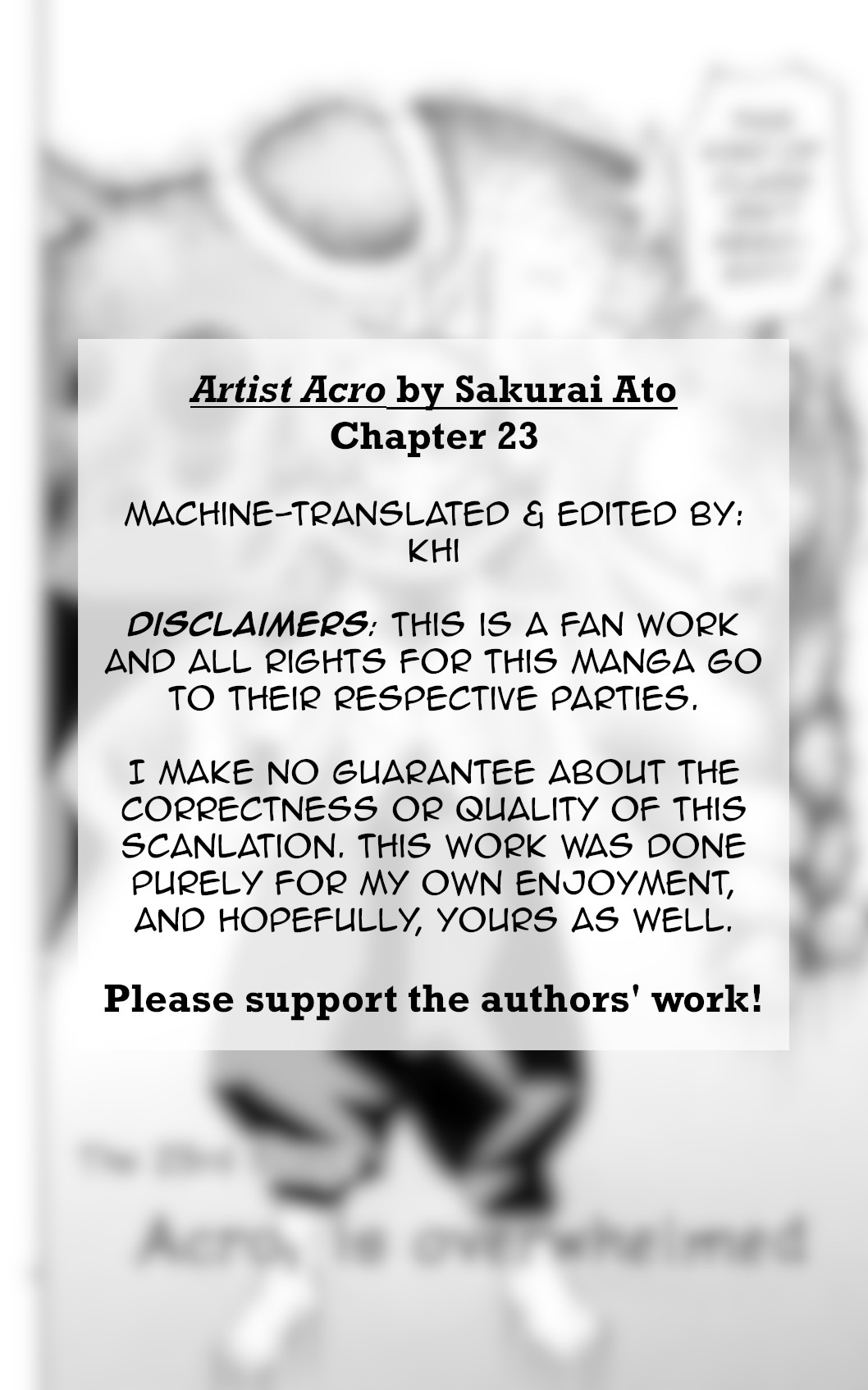 Artist Acro Chapter 23 page 3 - Chapter 23