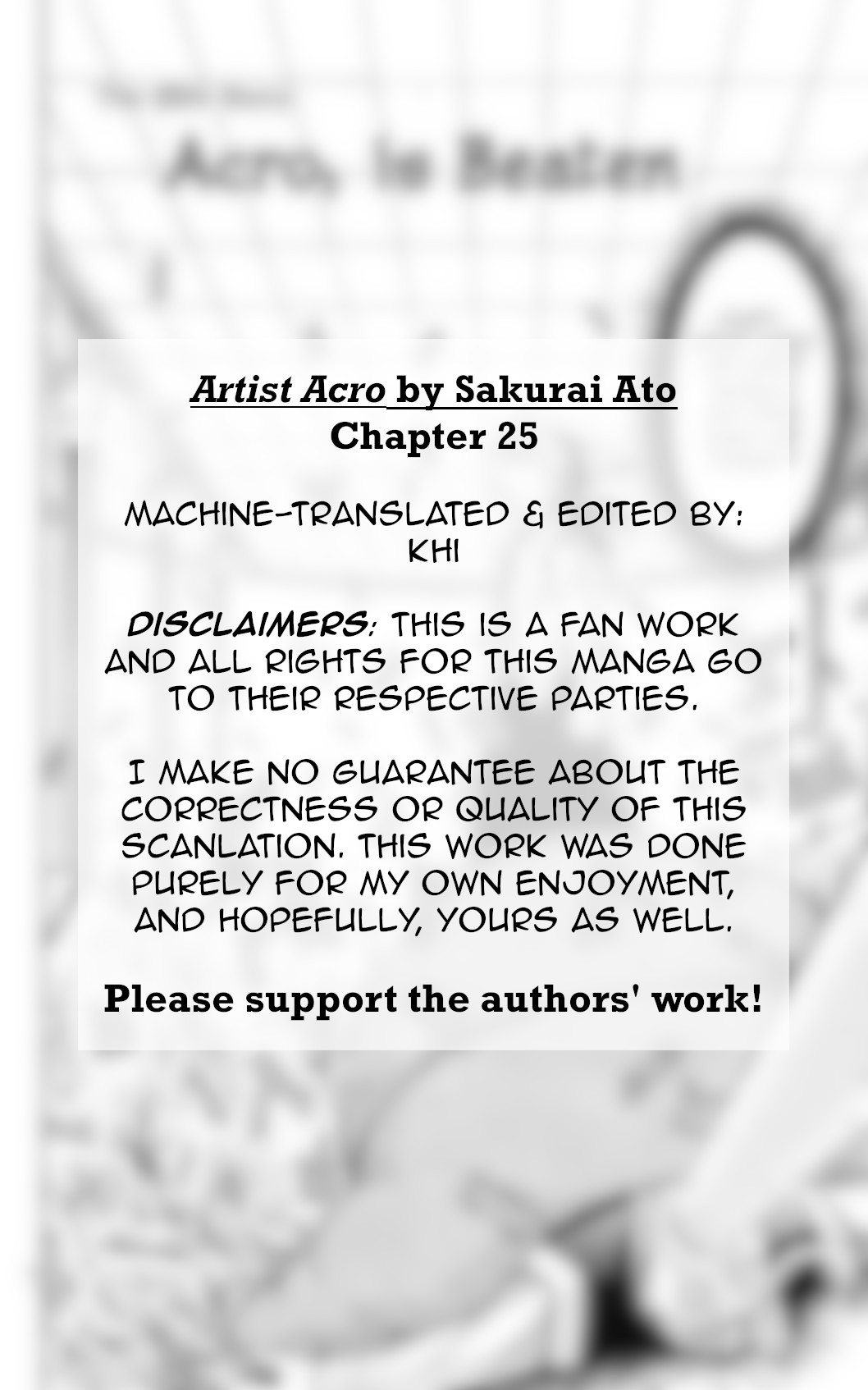 Artist Acro Chapter 25 page 3 - Chapter 25