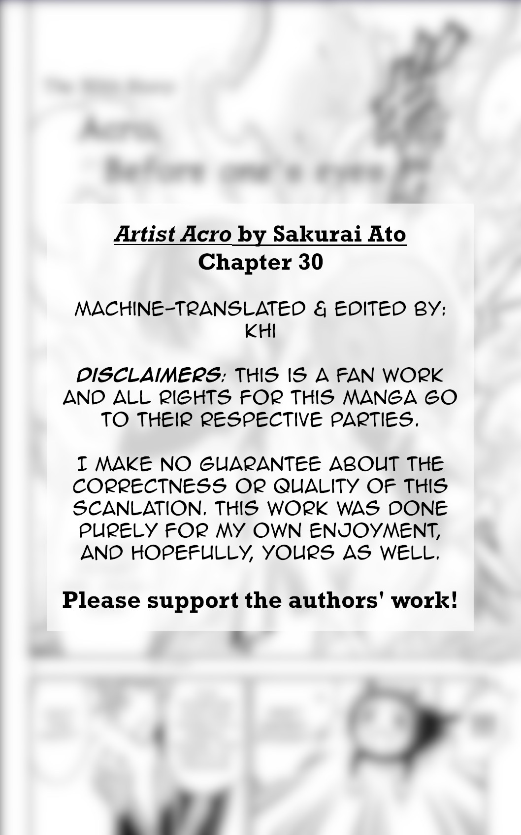 Artist Acro Chapter 30 page 3 - Chapter 30