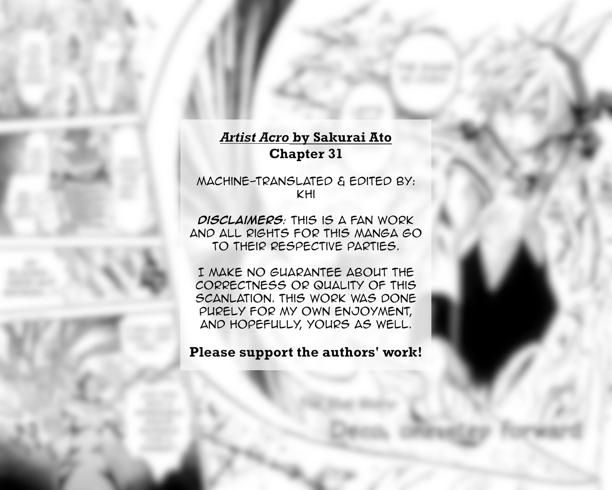 Artist Acro Chapter 31 page 3 - Chapter 31
