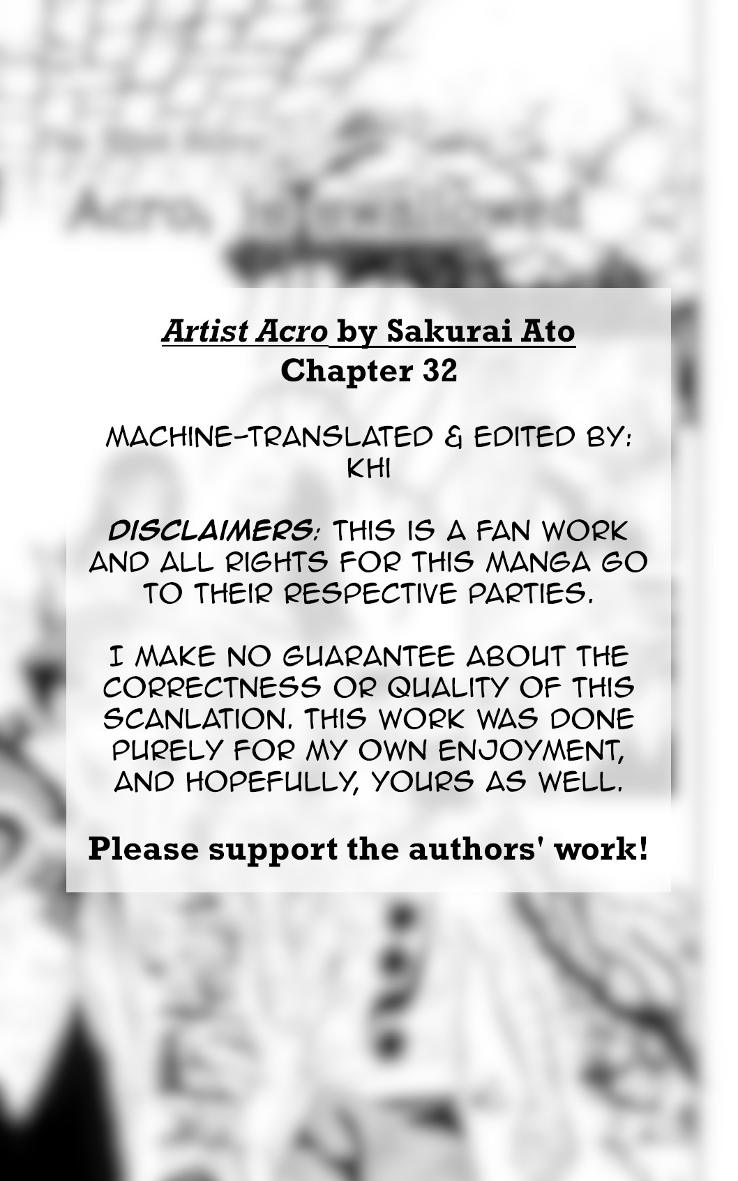 Artist Acro Chapter 32 page 2 - Chapter 32