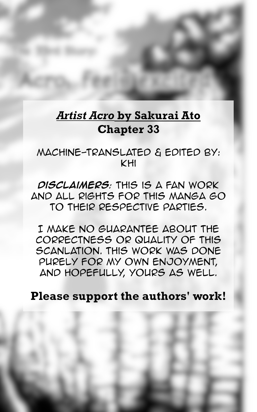 Artist Acro Chapter 33 page 2 - Chapter 33
