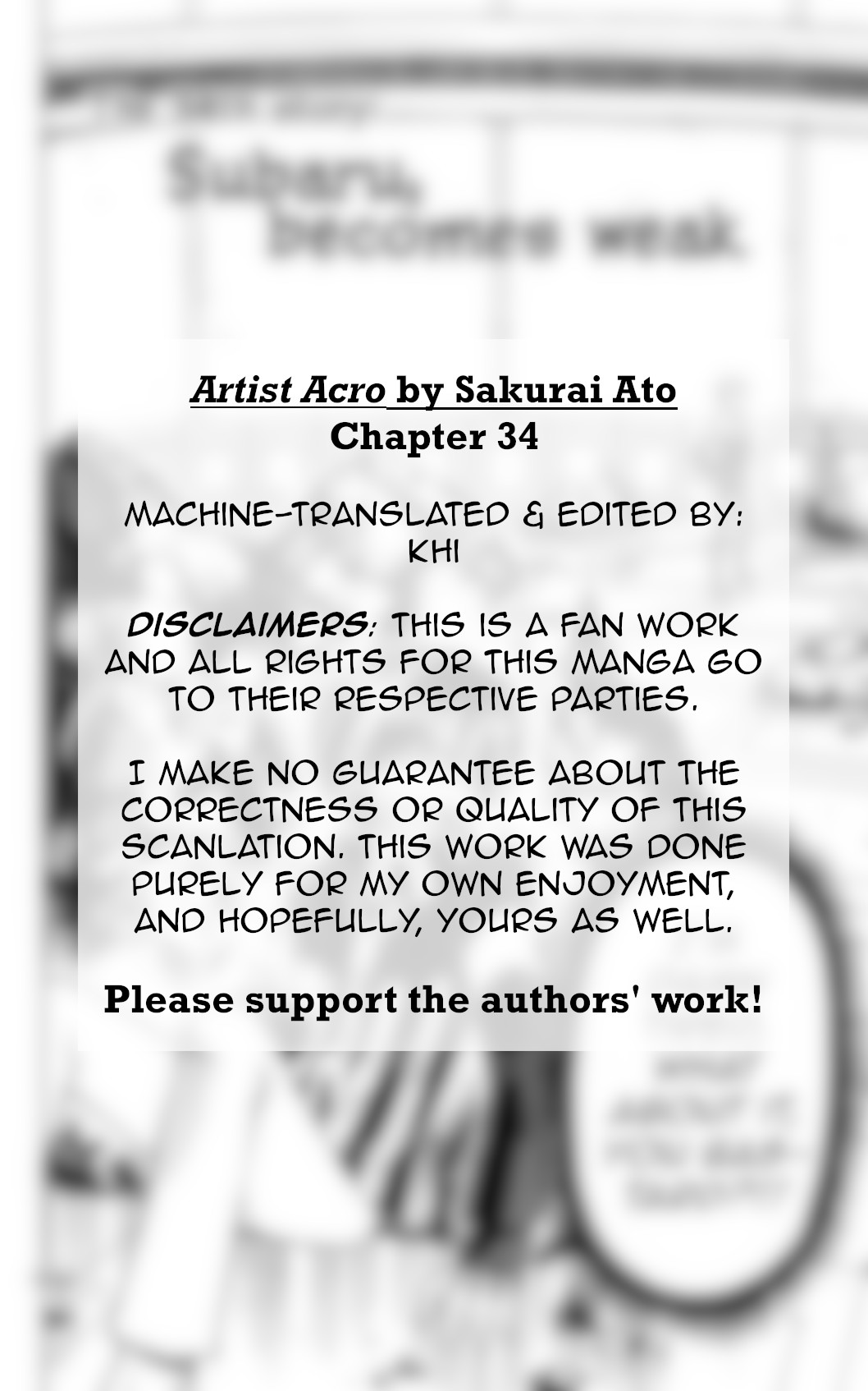 Artist Acro Chapter 34 page 3 - Chapter 34