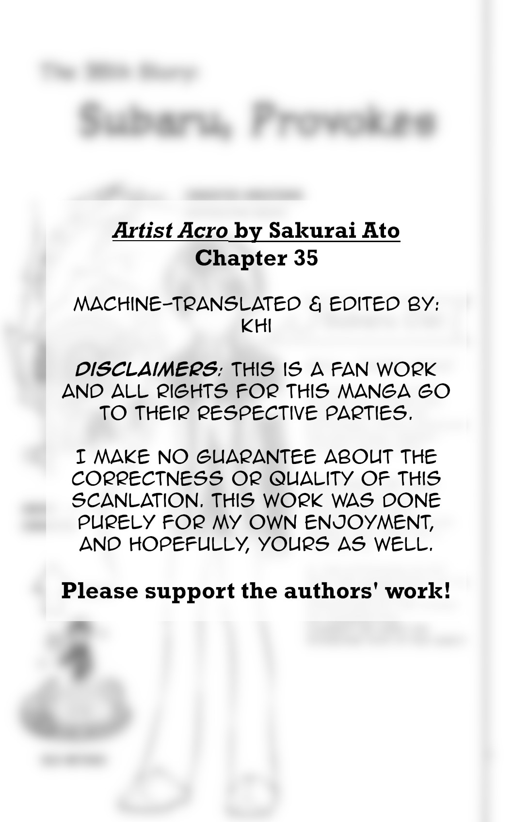 Artist Acro Chapter 35 page 2 - Chapter 35